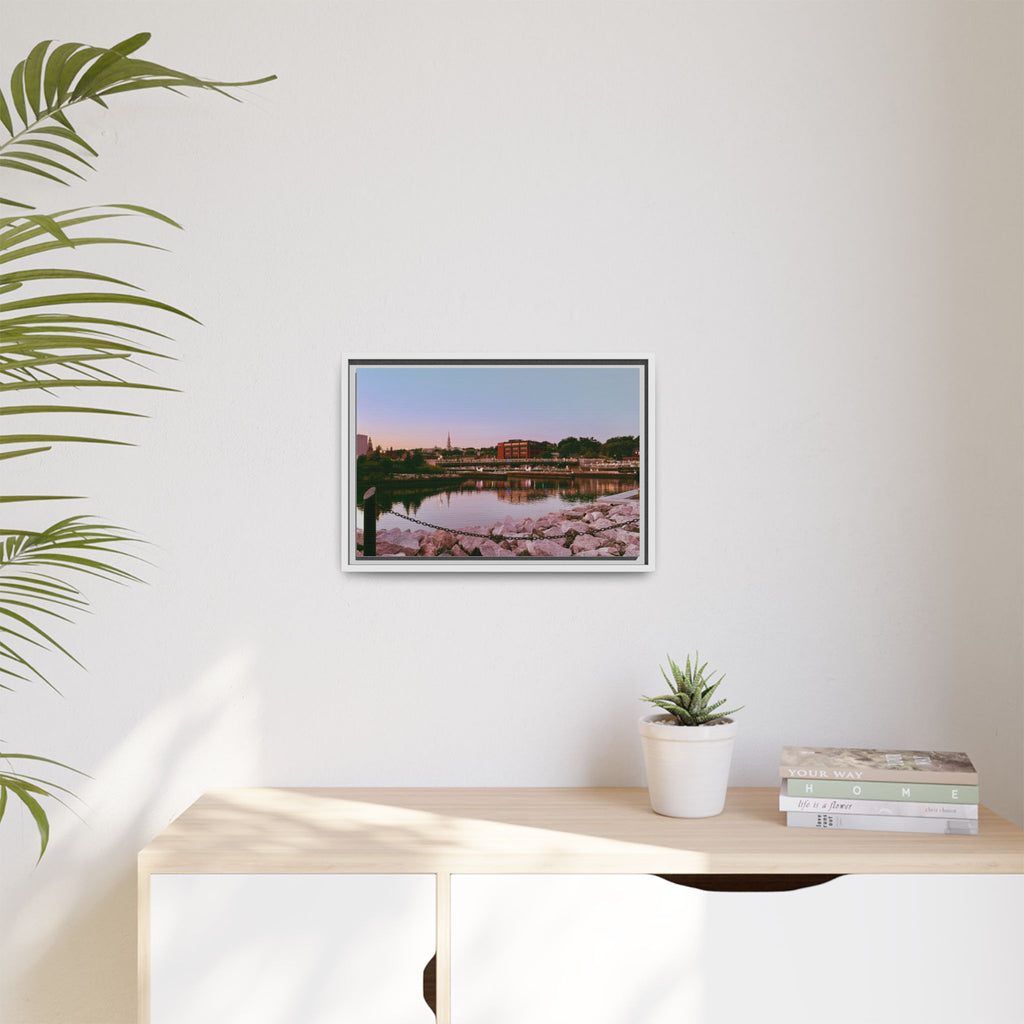 Tranquil Harbor Sunset Wall Art