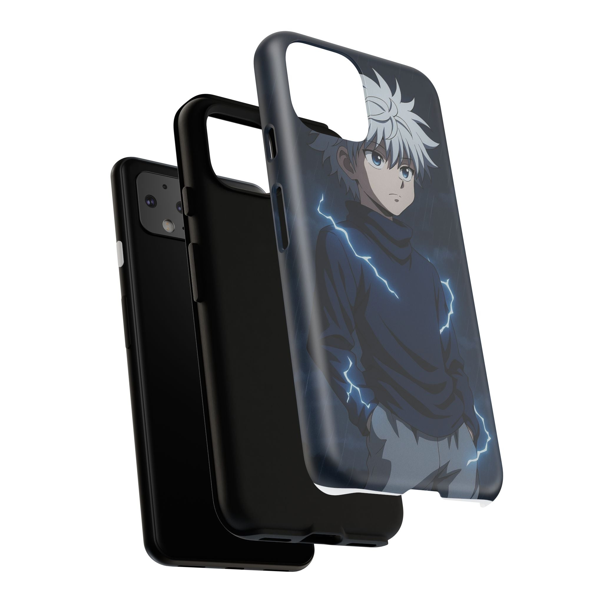Anime Phone Case Featuring Lightning Design,