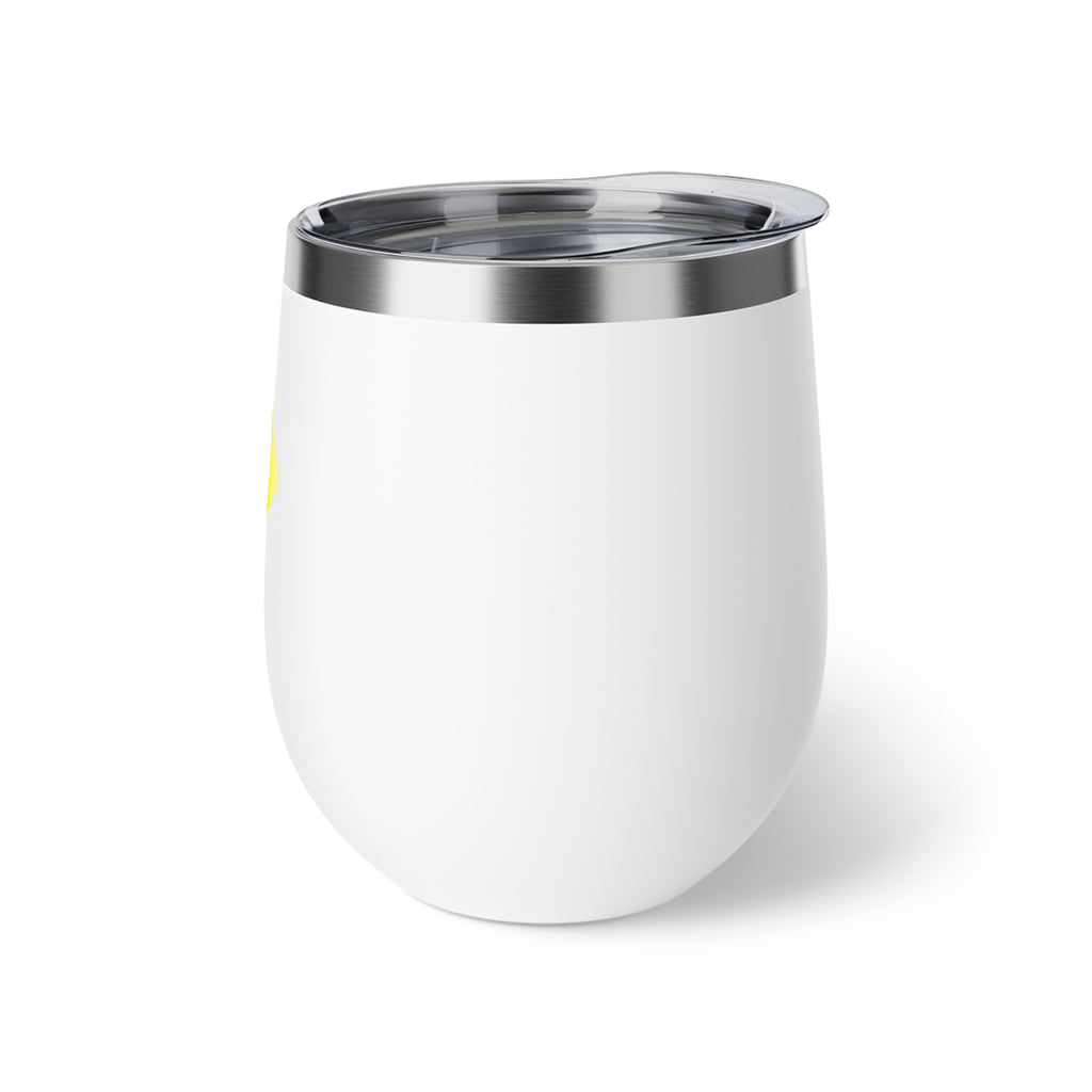 No Stress 12oz Insulated Wine Tumbler — Copper Vacuum Travel Cup