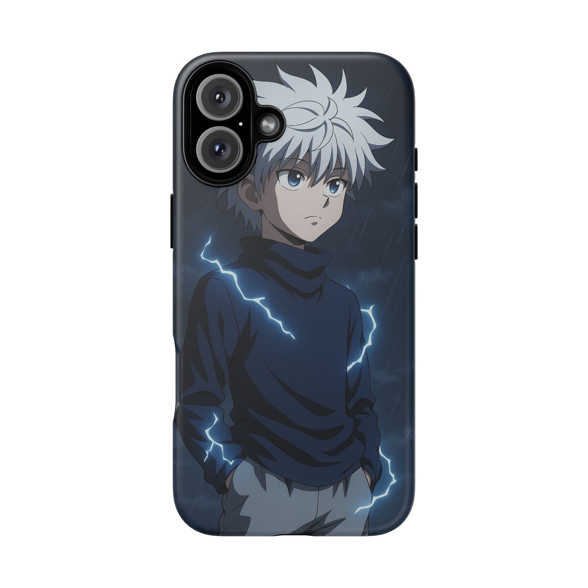 Anime Phone Case Featuring Lightning Design,
