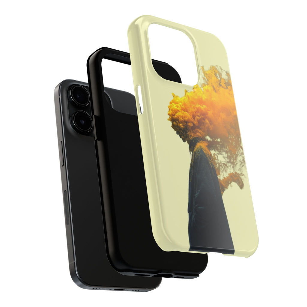 Surreal Yellow Smoke Head Protective Cover