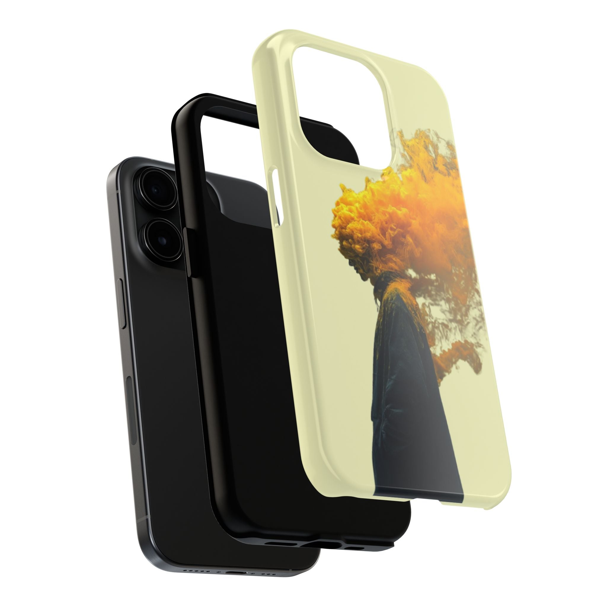 Surreal Yellow Smoke Head Protective Cover
