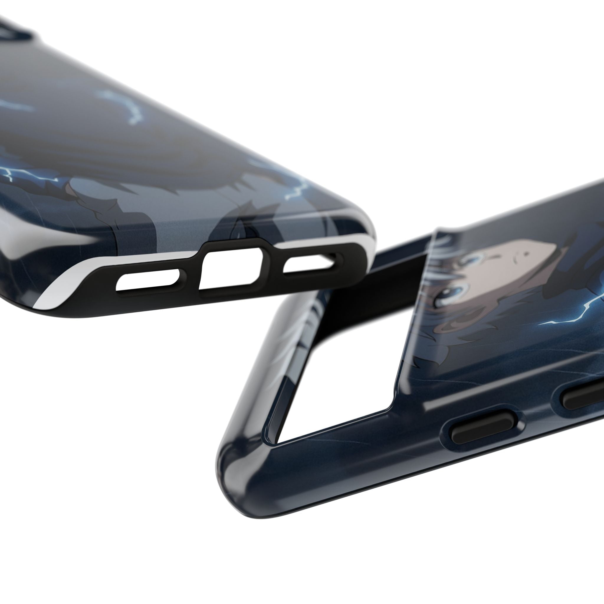 Anime Phone Case Featuring Lightning Design,