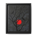 Red Moon Crows Silhouette