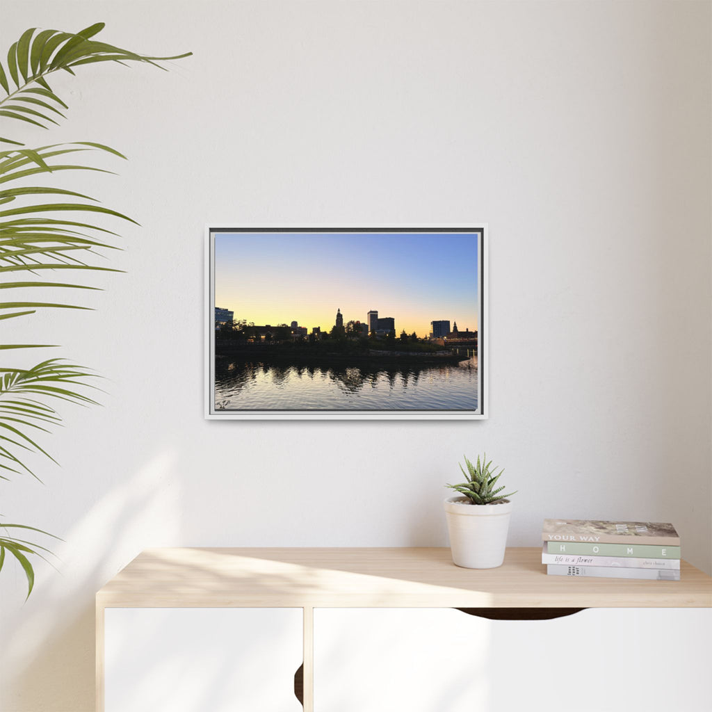 City Skyline Sunset Wall Art