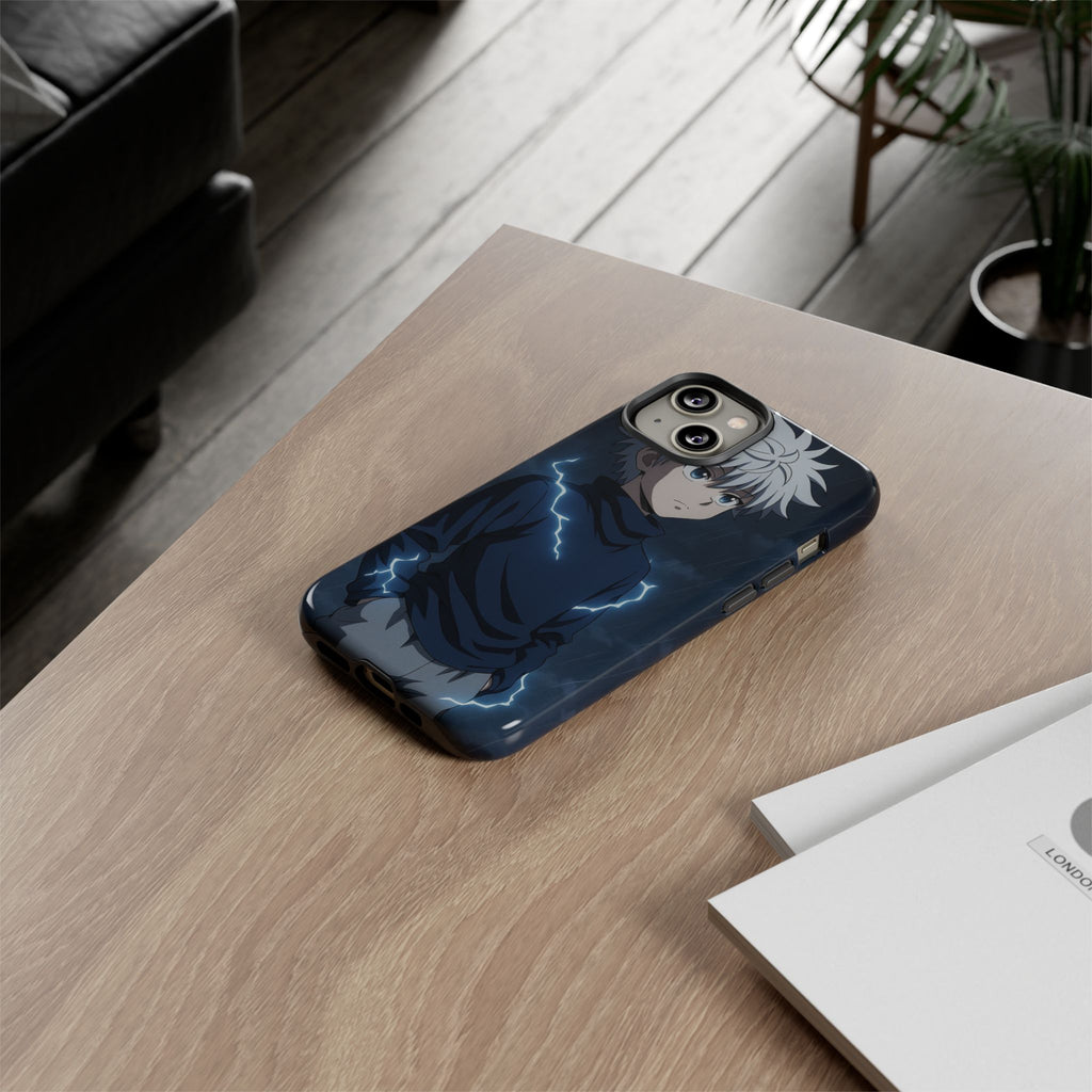 Anime Phone Case Featuring Lightning Design,