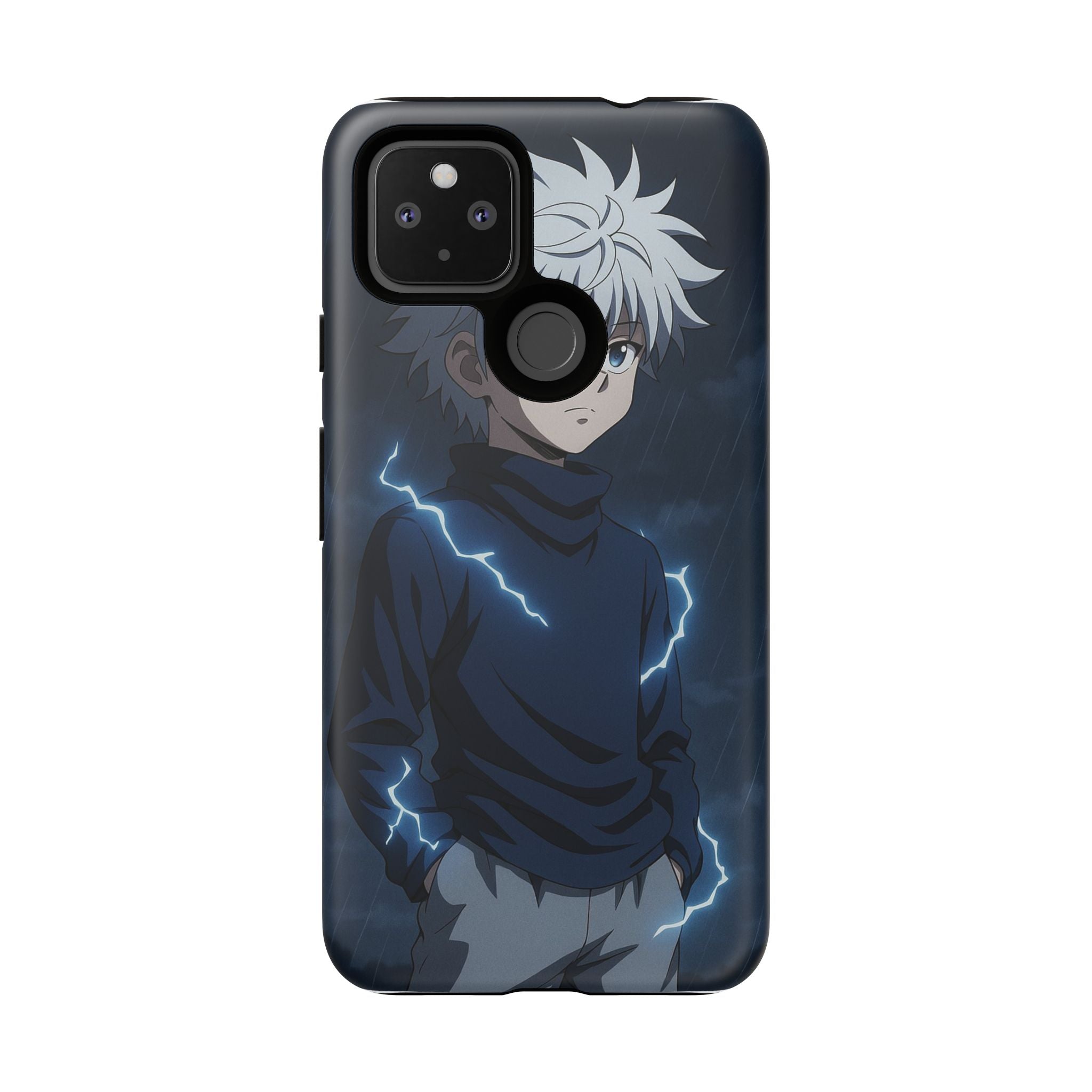 Anime Phone Case Featuring Lightning Design,