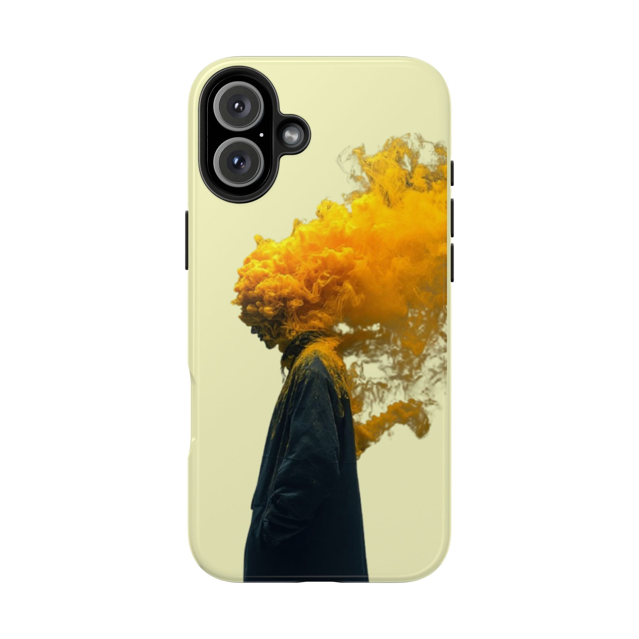Surreal Yellow Smoke Head Protective Cover
