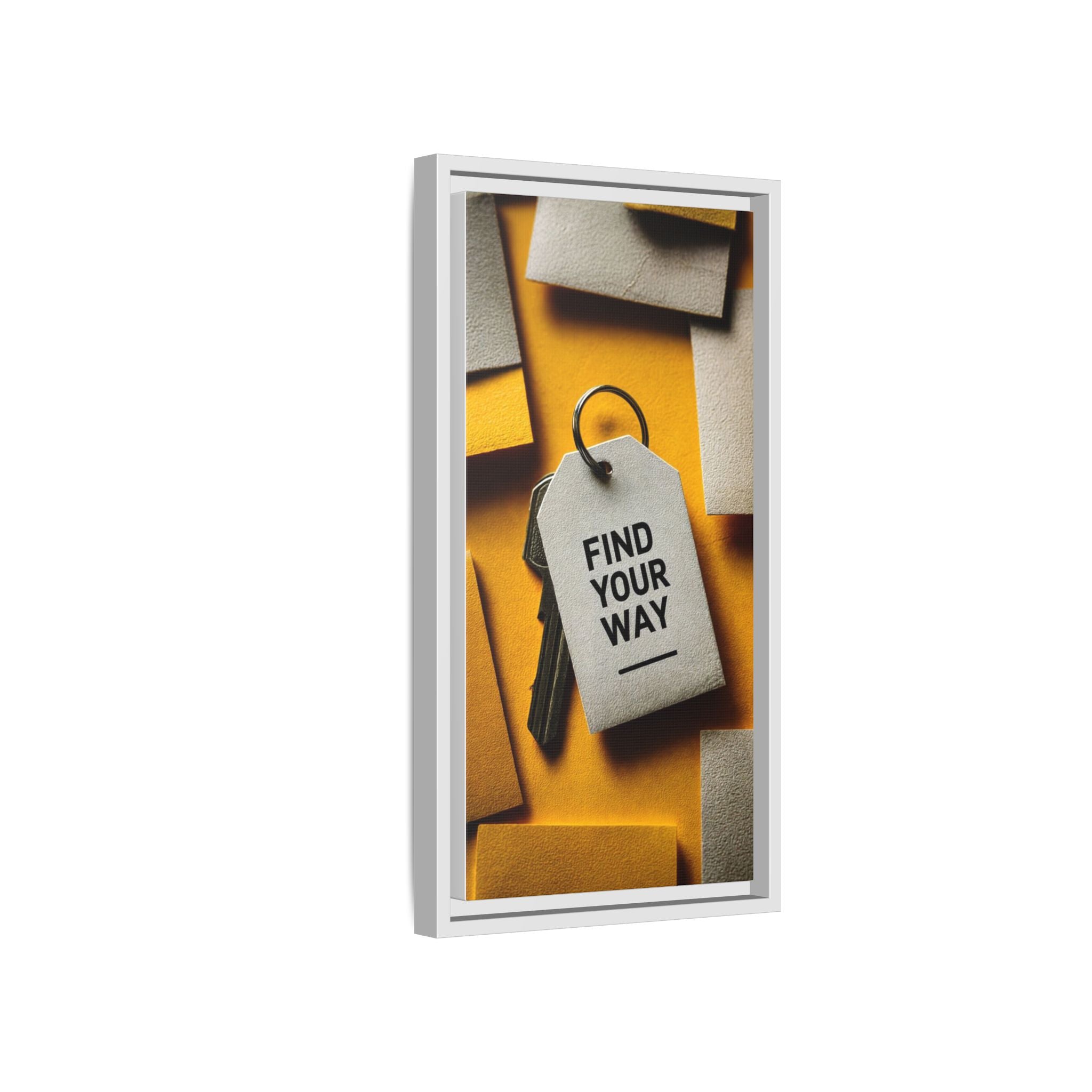 Find Your Way Motivational Wall Art — Framed Matte Canvas