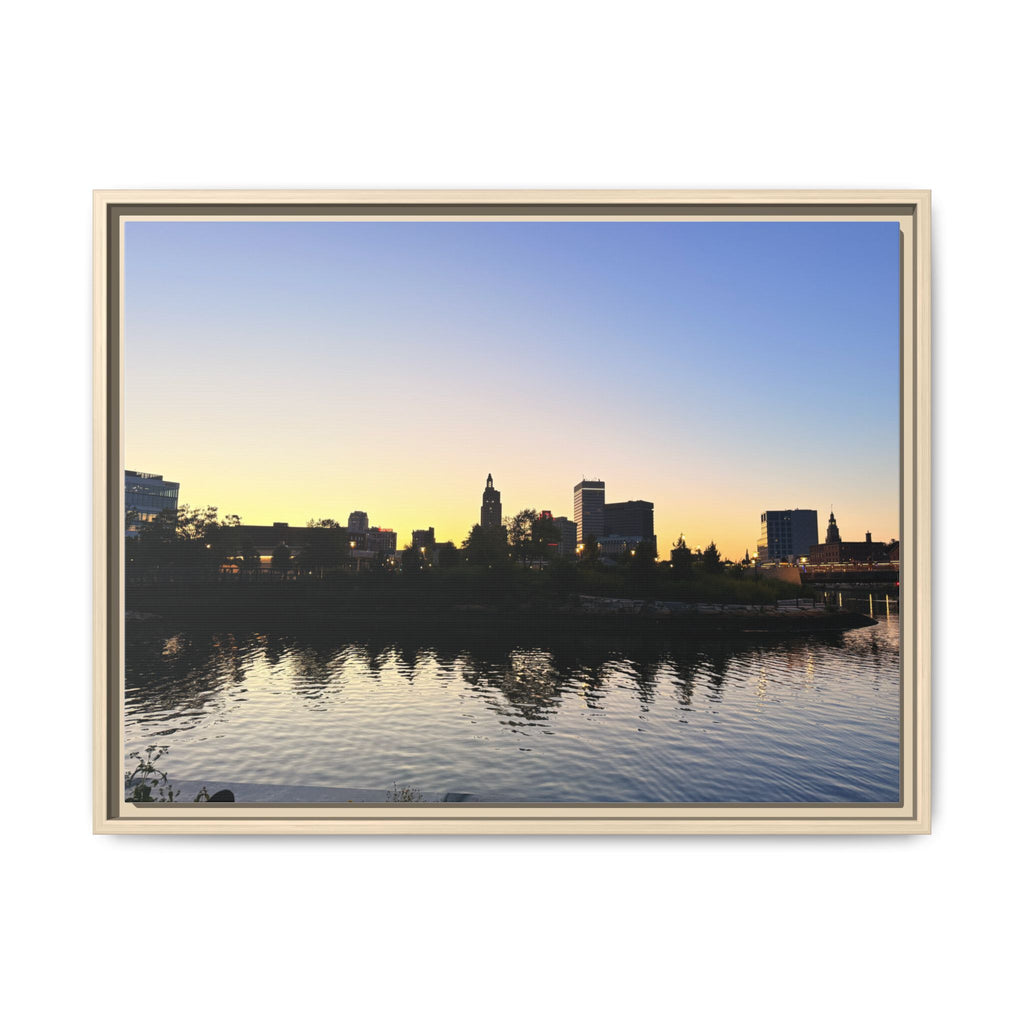 City Skyline Sunset Wall Art