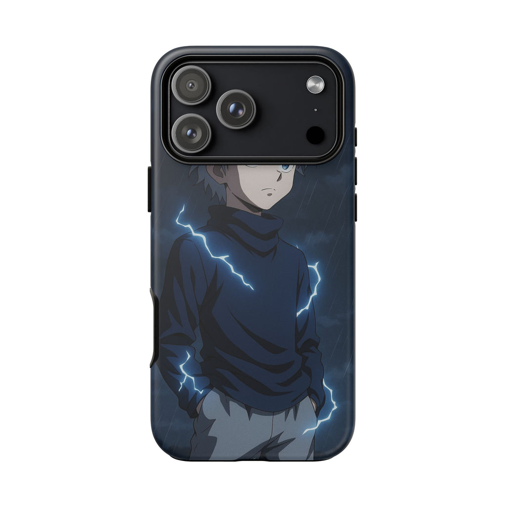 Anime Phone Case Featuring Lightning Design,
