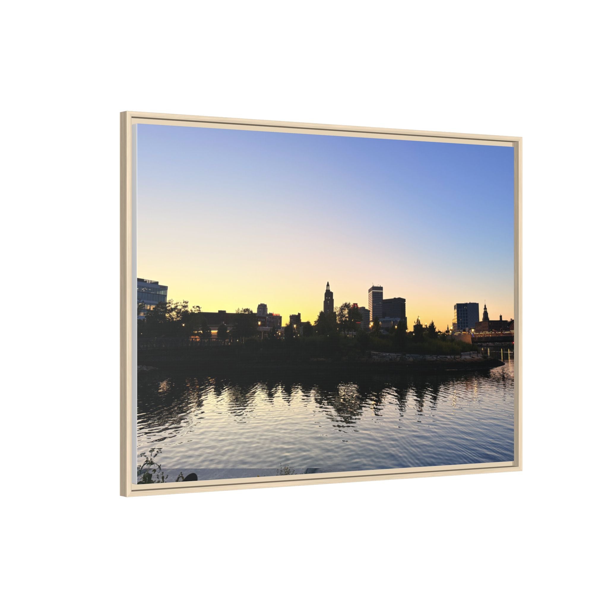City Skyline Sunset Wall Art