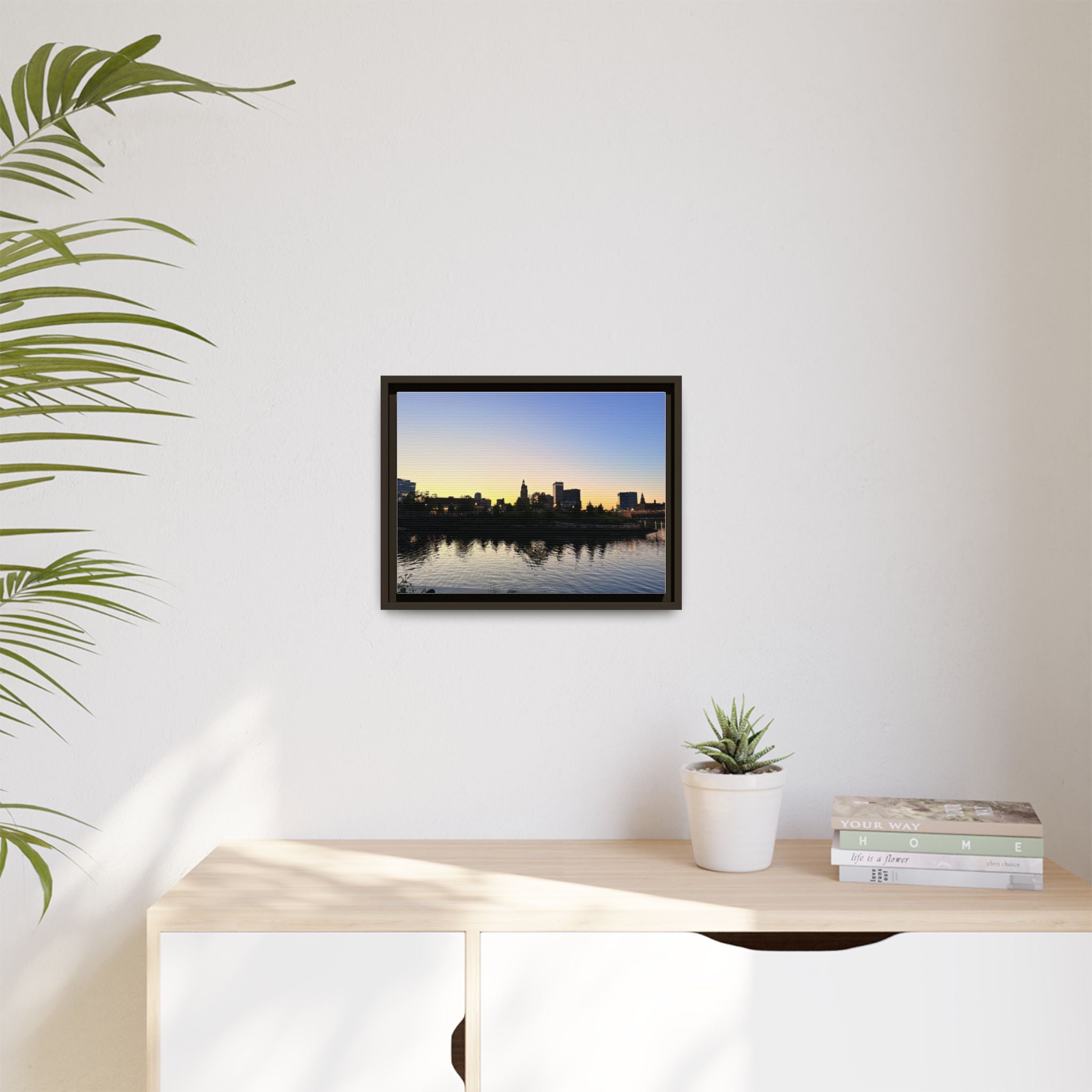 City Skyline Sunset Wall Art