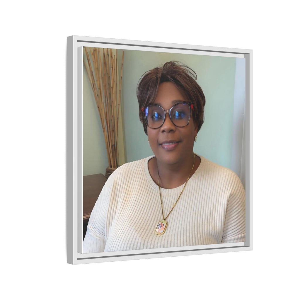 Framed Matte Canvas Portrait Print — Personalized Wall Art Gift