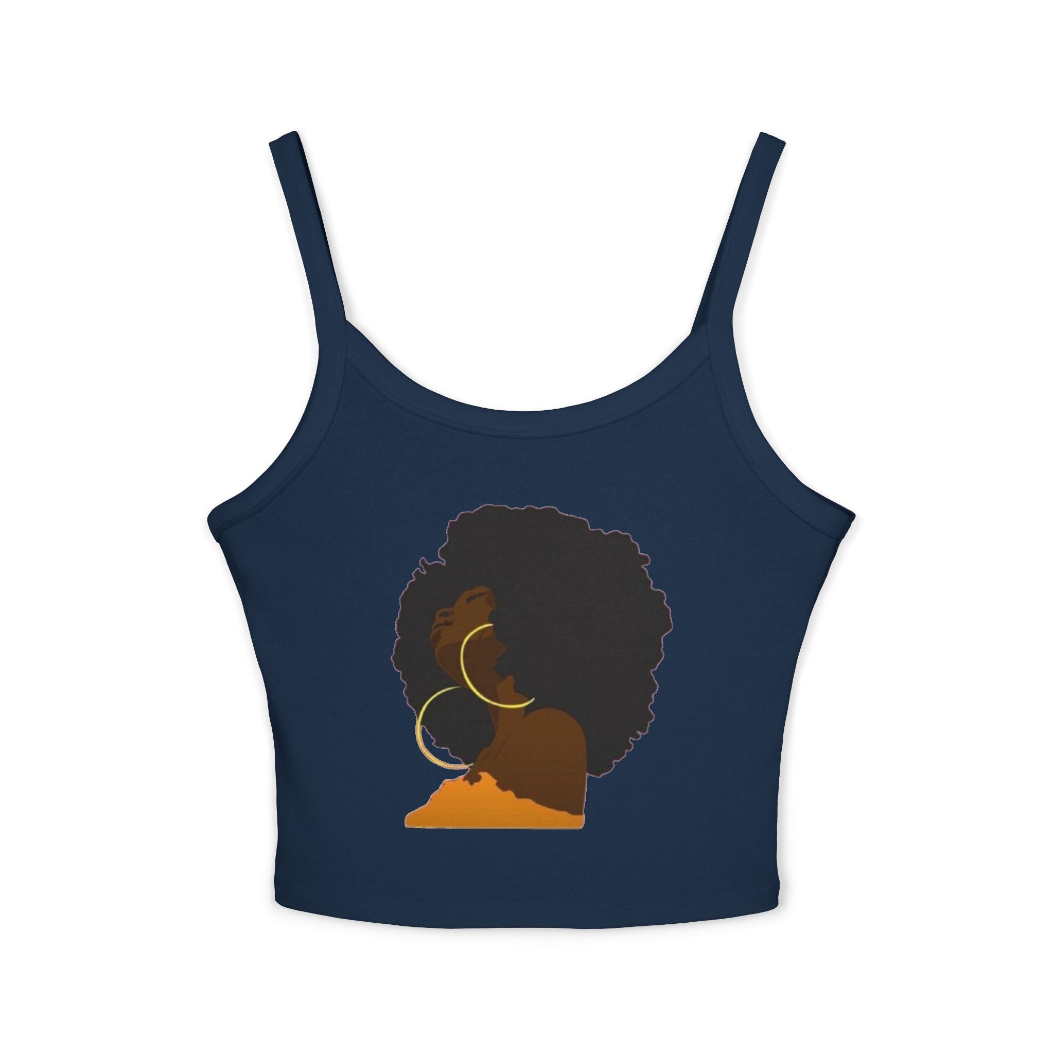 Afro Lady Spaghetti Strap