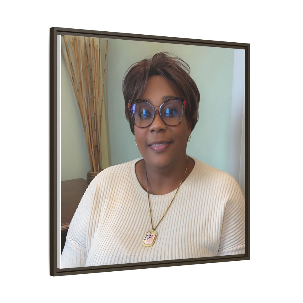 Framed Matte Canvas Portrait Print — Personalized Wall Art Gift