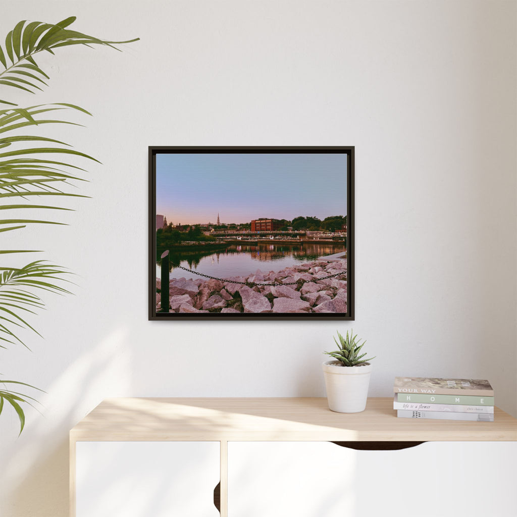 Tranquil Harbor Sunset Wall Art