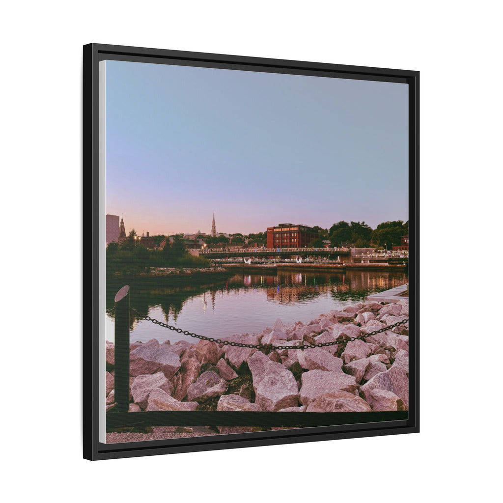 Tranquil Harbor Sunset Wall Art