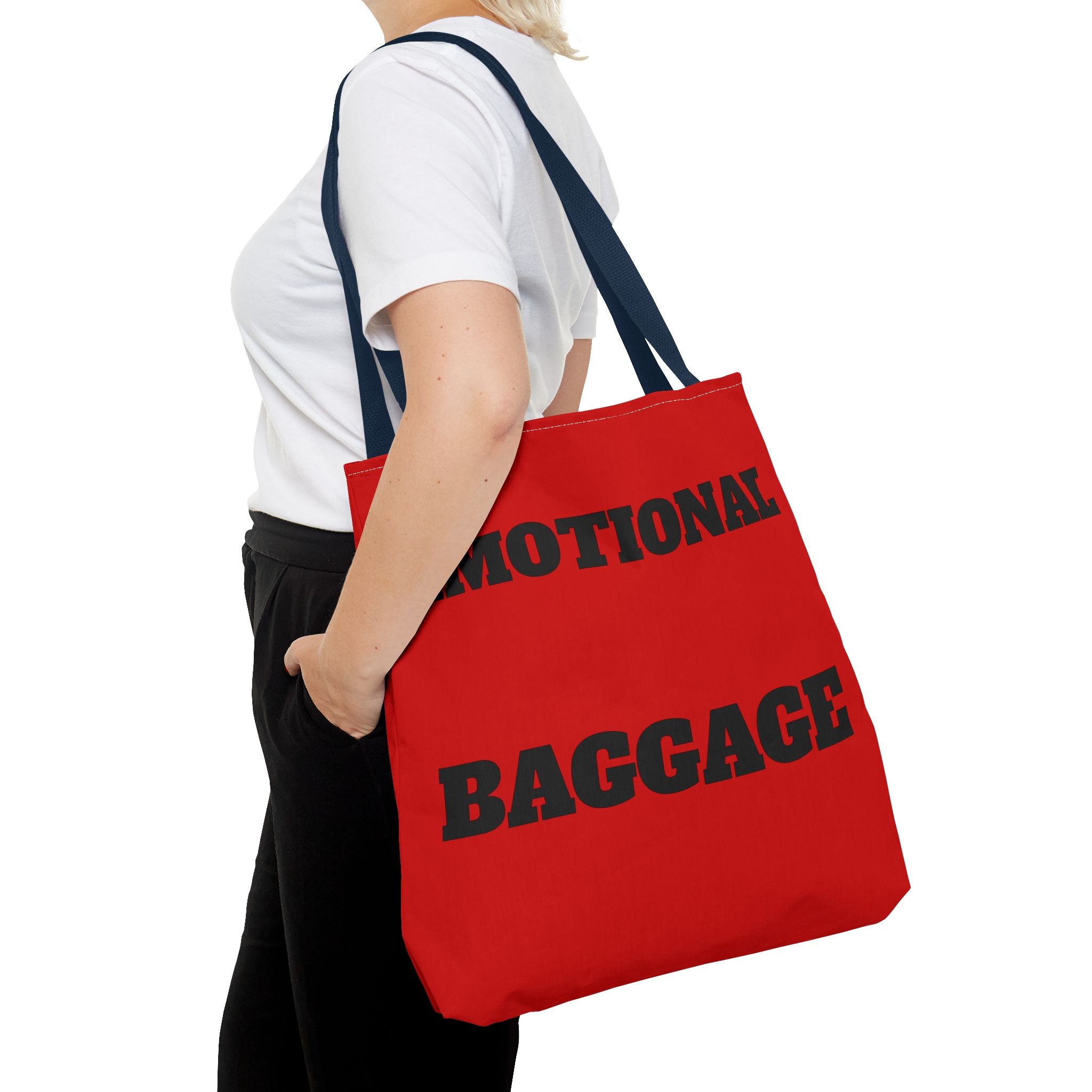 Emotional Baggage Tote Bag — Red Statement Shopper