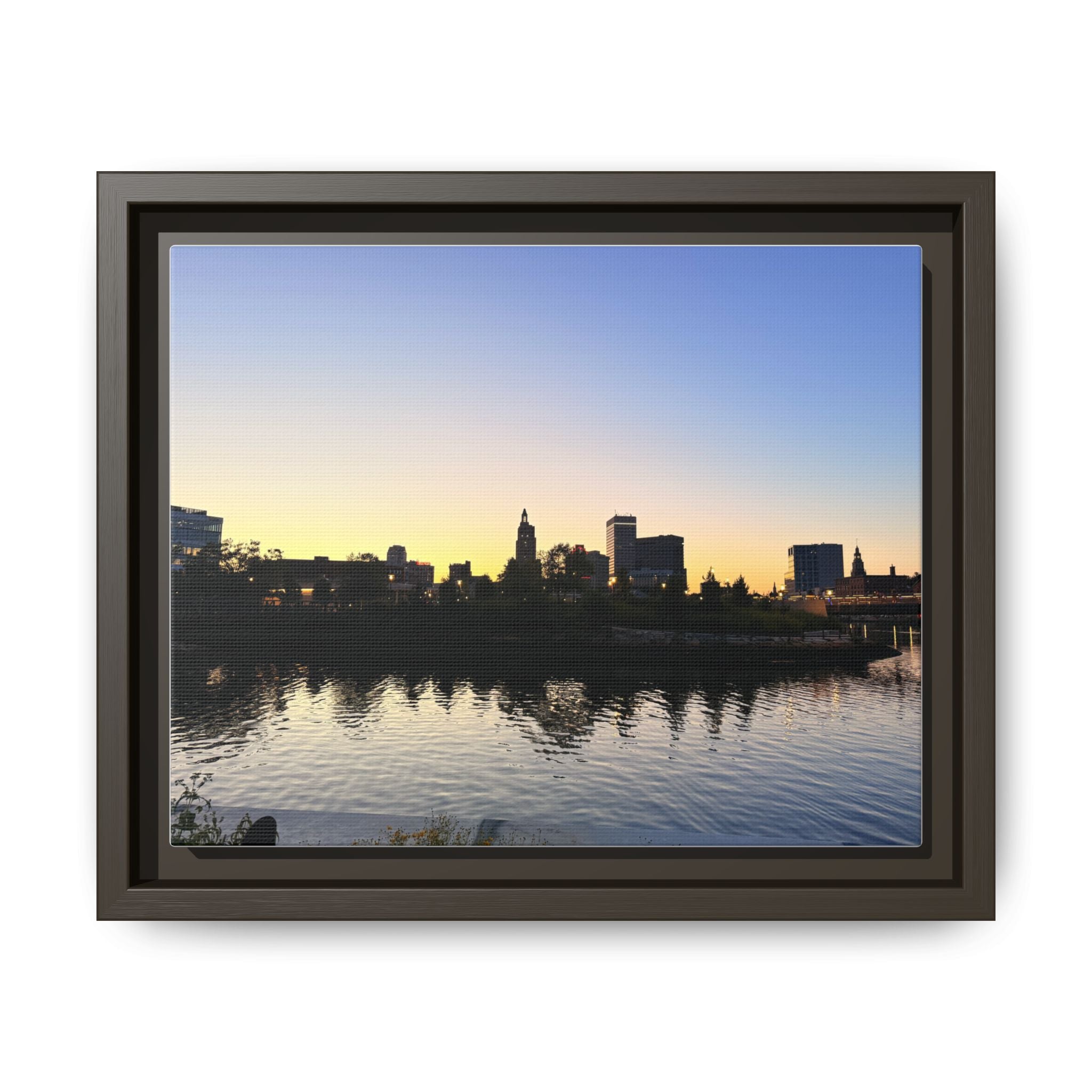 City Skyline Sunset Wall Art