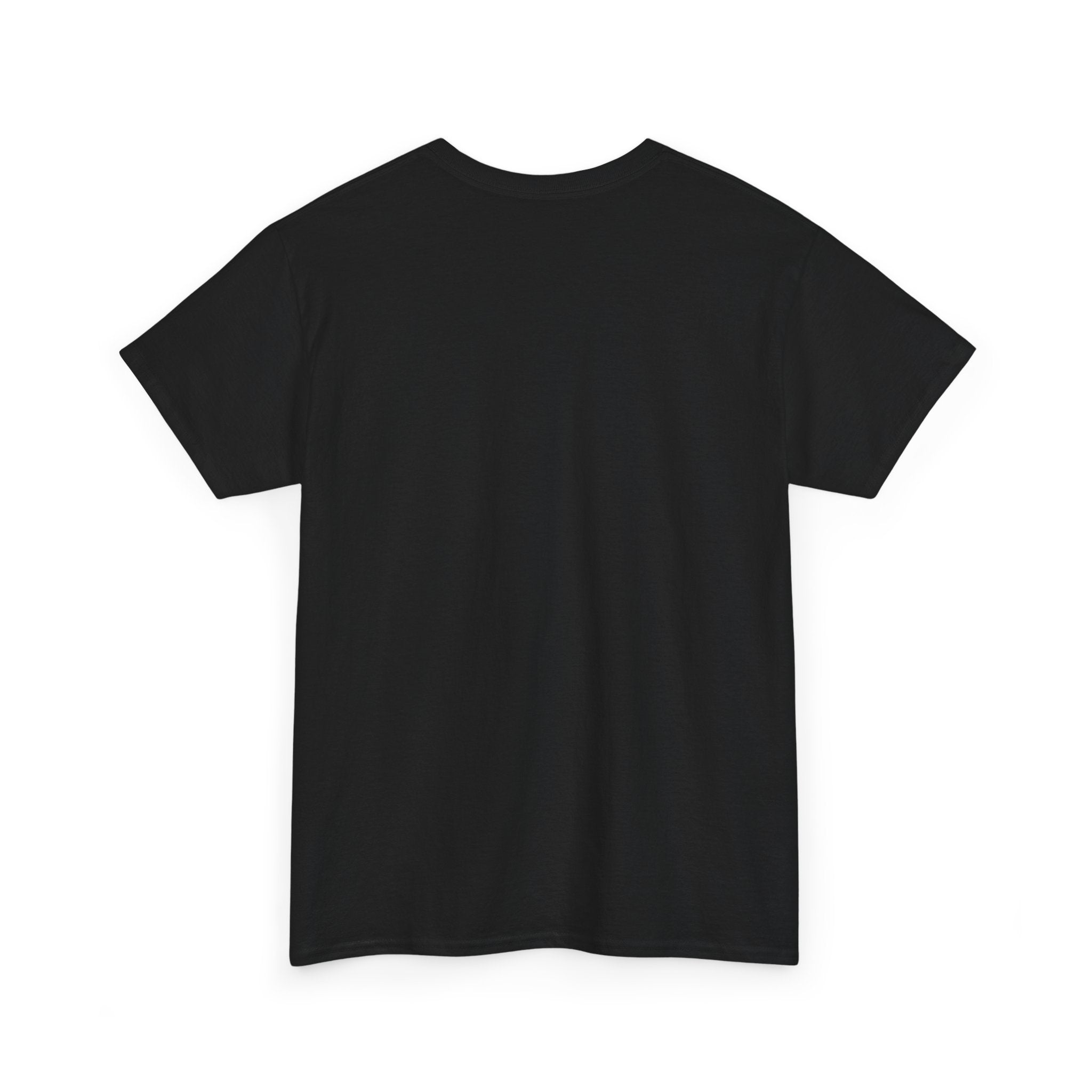 Striped Sweater Balloon Tee — Minimalist Red Balloon Graphic T-Shirt