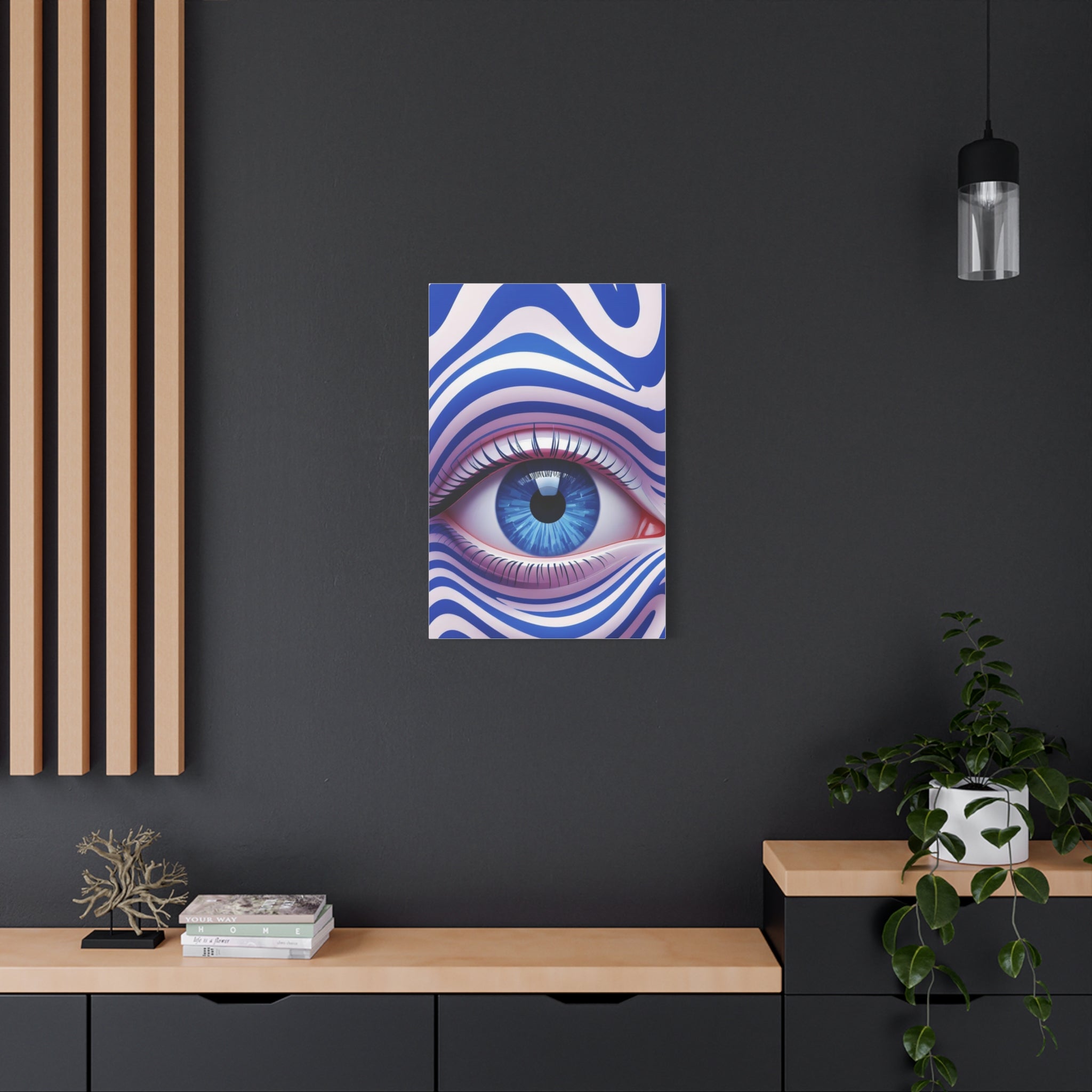 Eye-Catching Canvas Wall Art, Bohemian Home Decor, Unique Gift for Art Lovers, Funky Room Accents, Modern Wall Decor