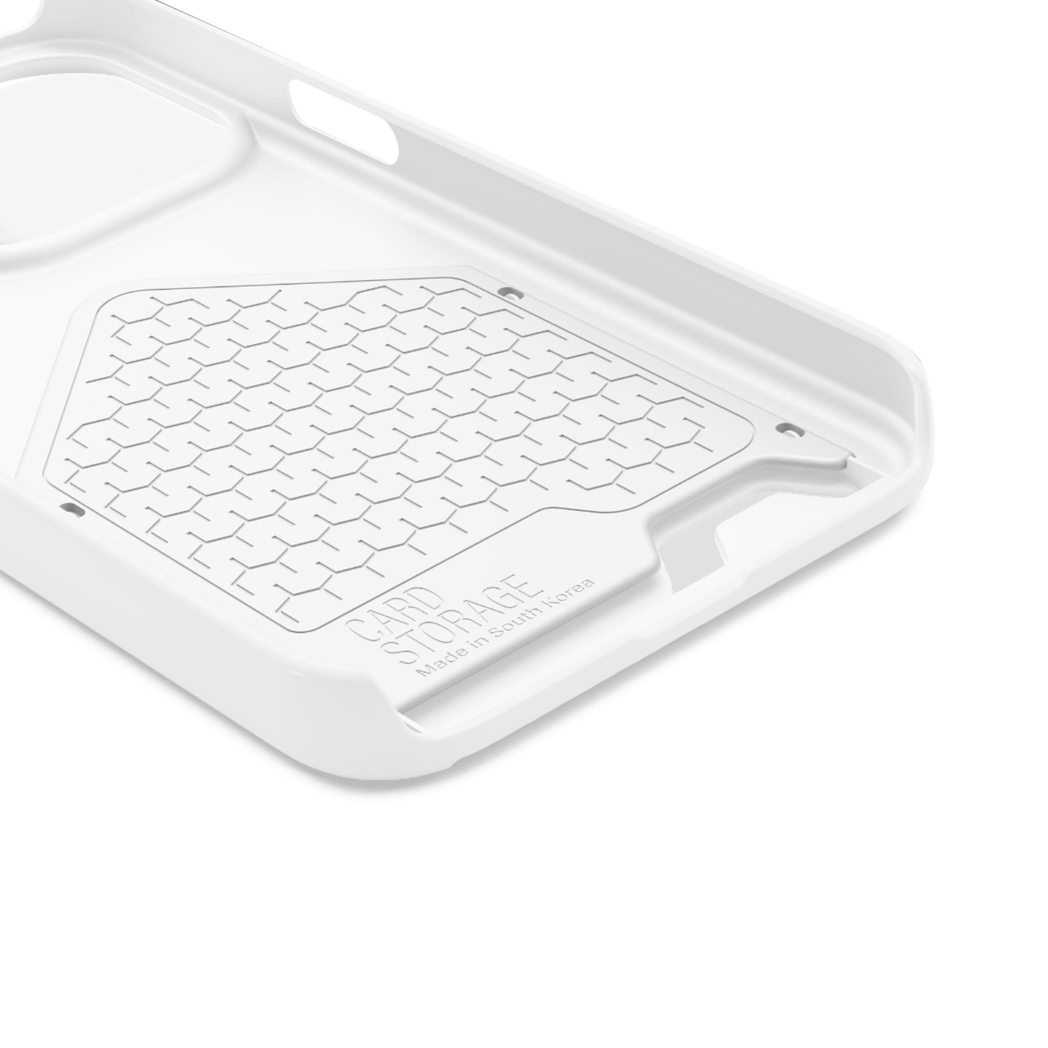 Minimal White Wallet Phone Case