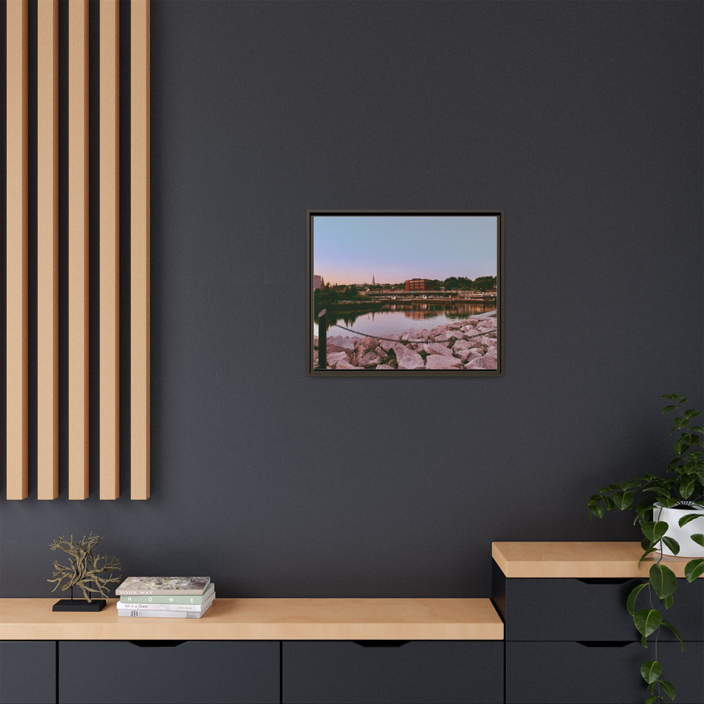 Tranquil Harbor Sunset Wall Art