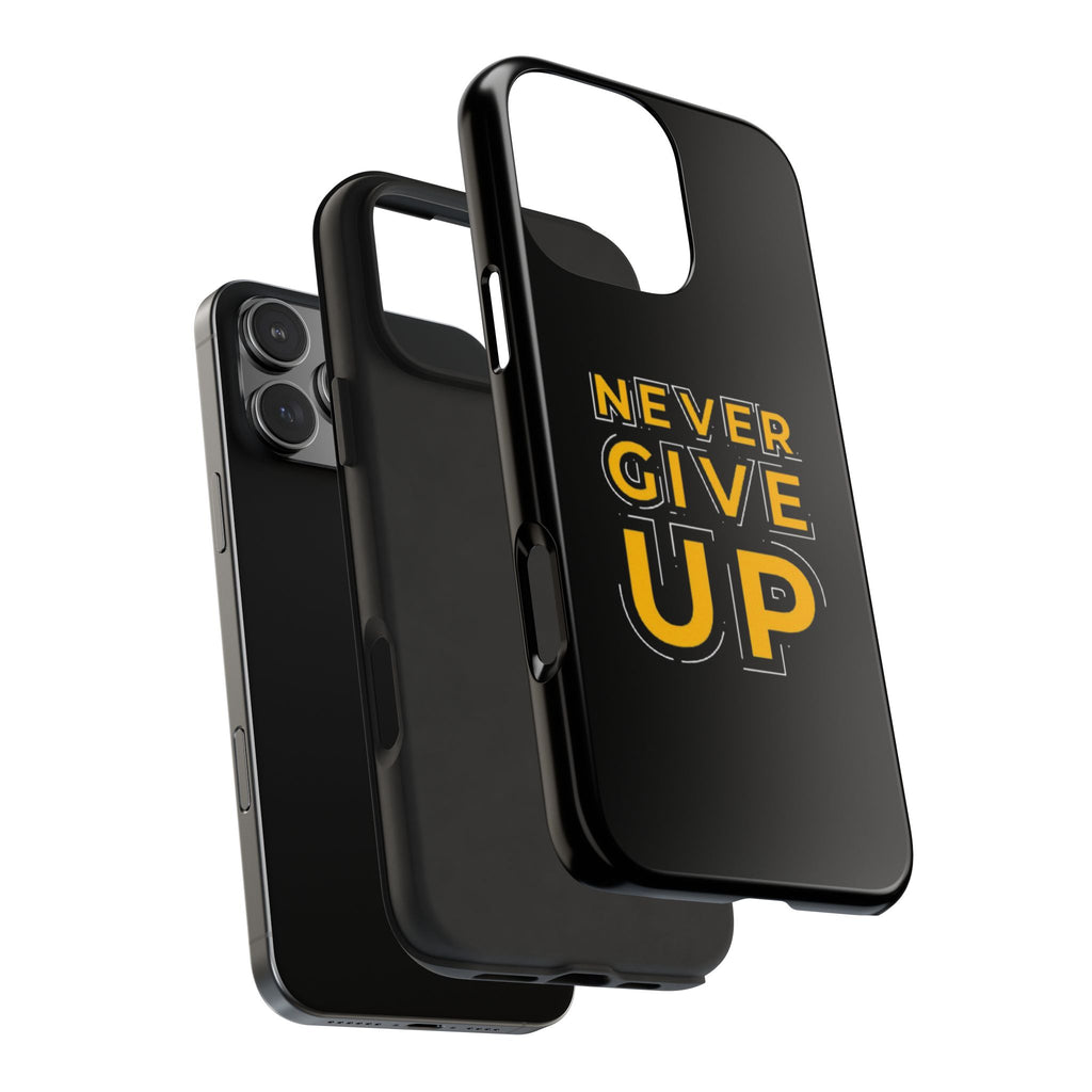 Never Give Up Tough Phone Cases | Motivational Gift for Him or Her, Phone Covers, Inspirational Accessories, Custom Mobile Cases, [...]