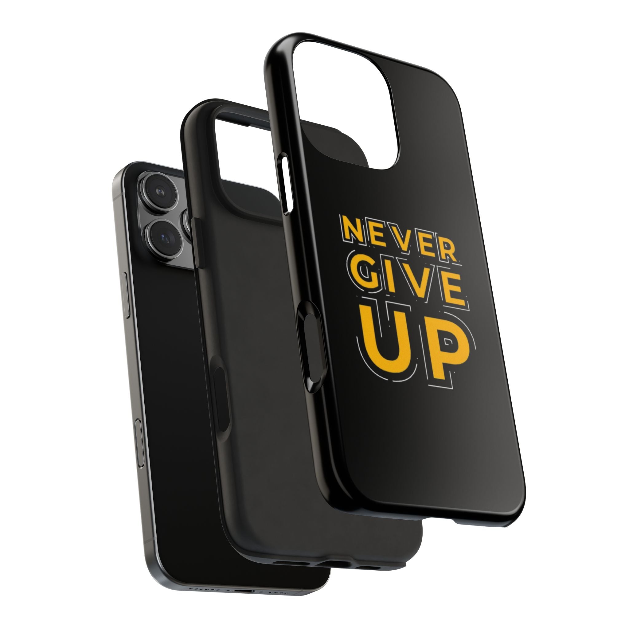 Never Give Up Tough Phone Cases | Motivational Gift for Him or Her, Phone Covers, Inspirational Accessories, Custom Mobile Cases, [...]