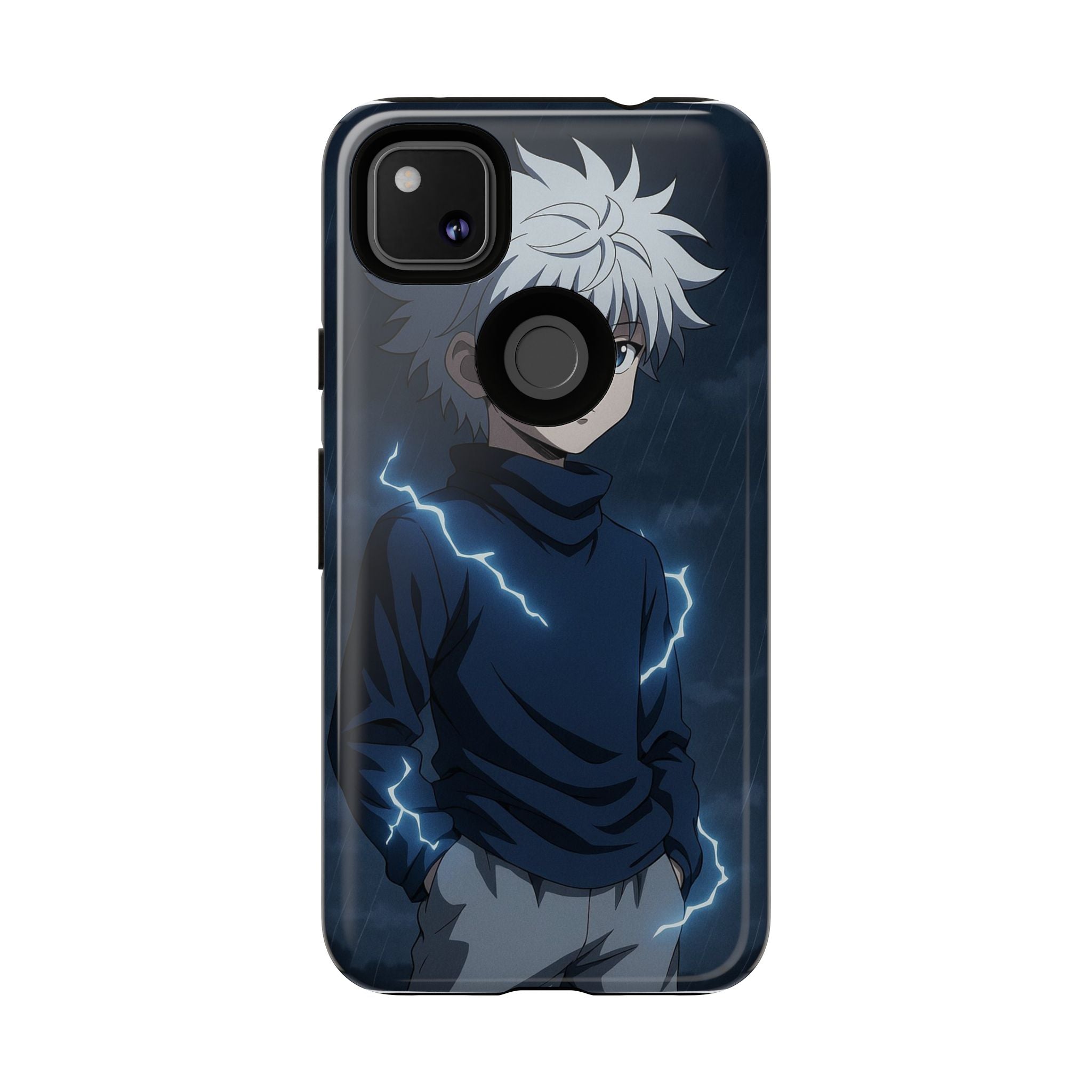 Anime Phone Case Featuring Lightning Design,