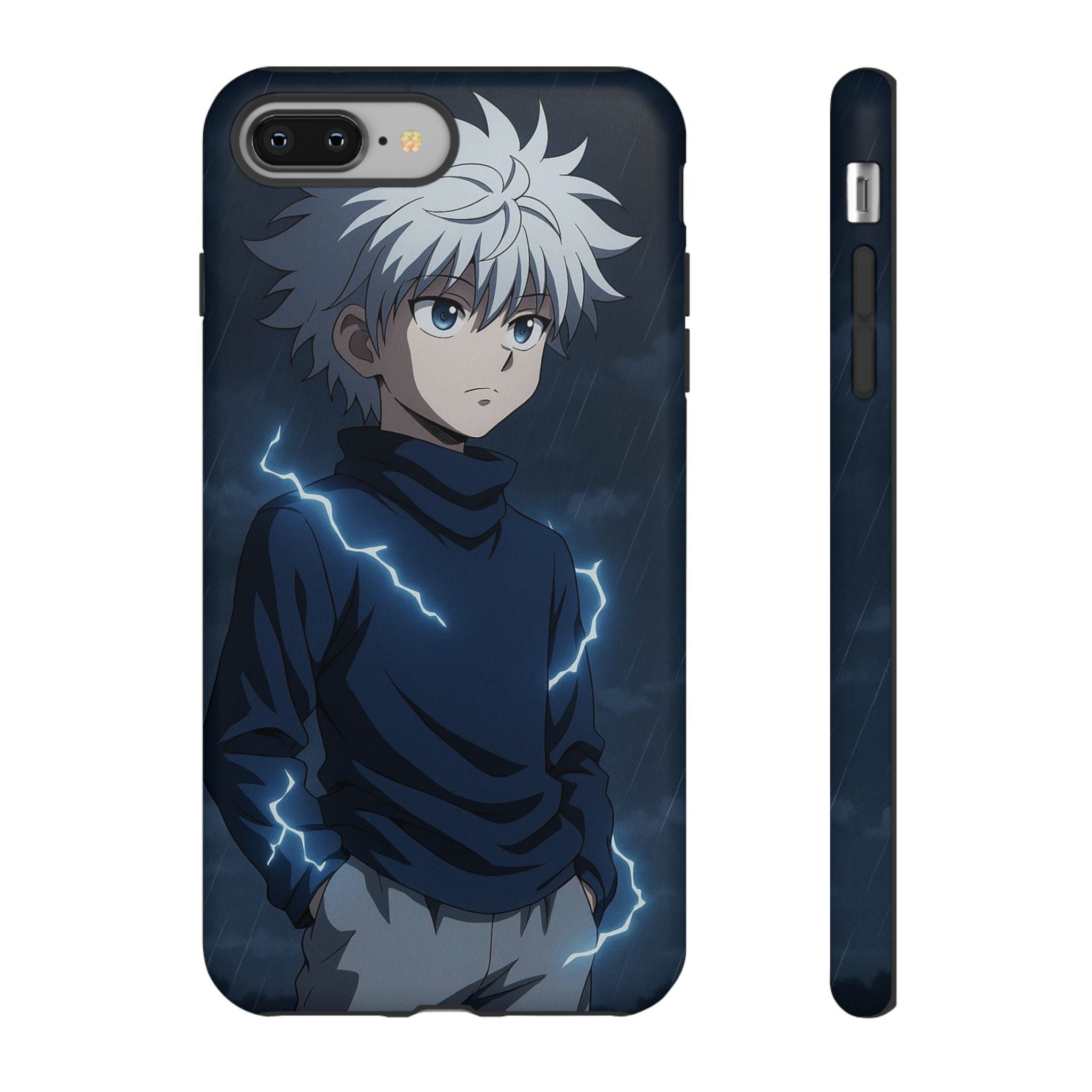 Anime Phone Case Featuring Lightning Design,