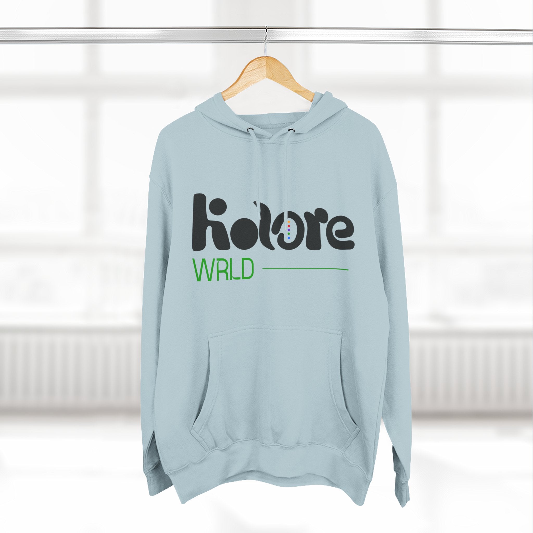 Three-Panel Fleece Hoodie