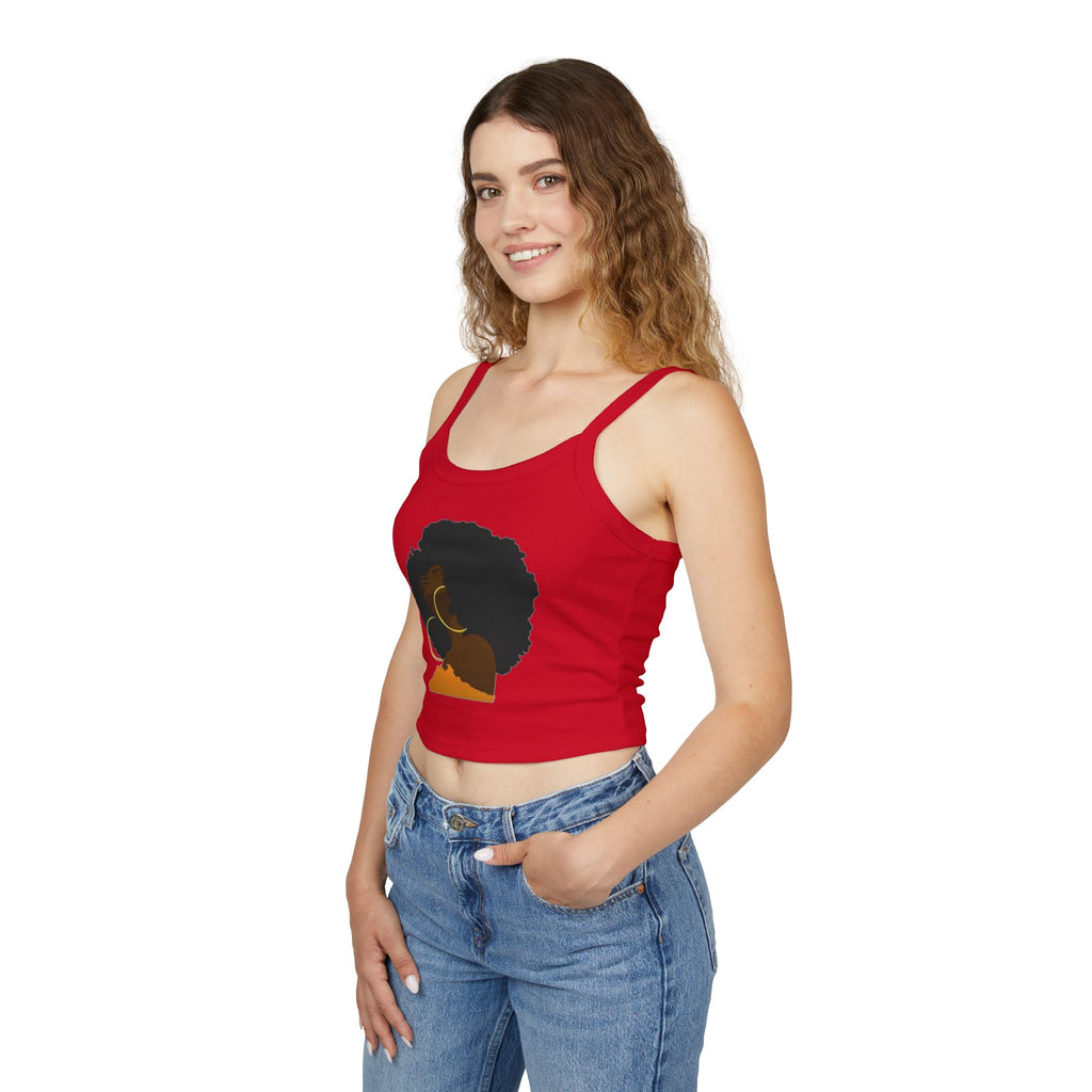 Afro Lady Spaghetti Strap