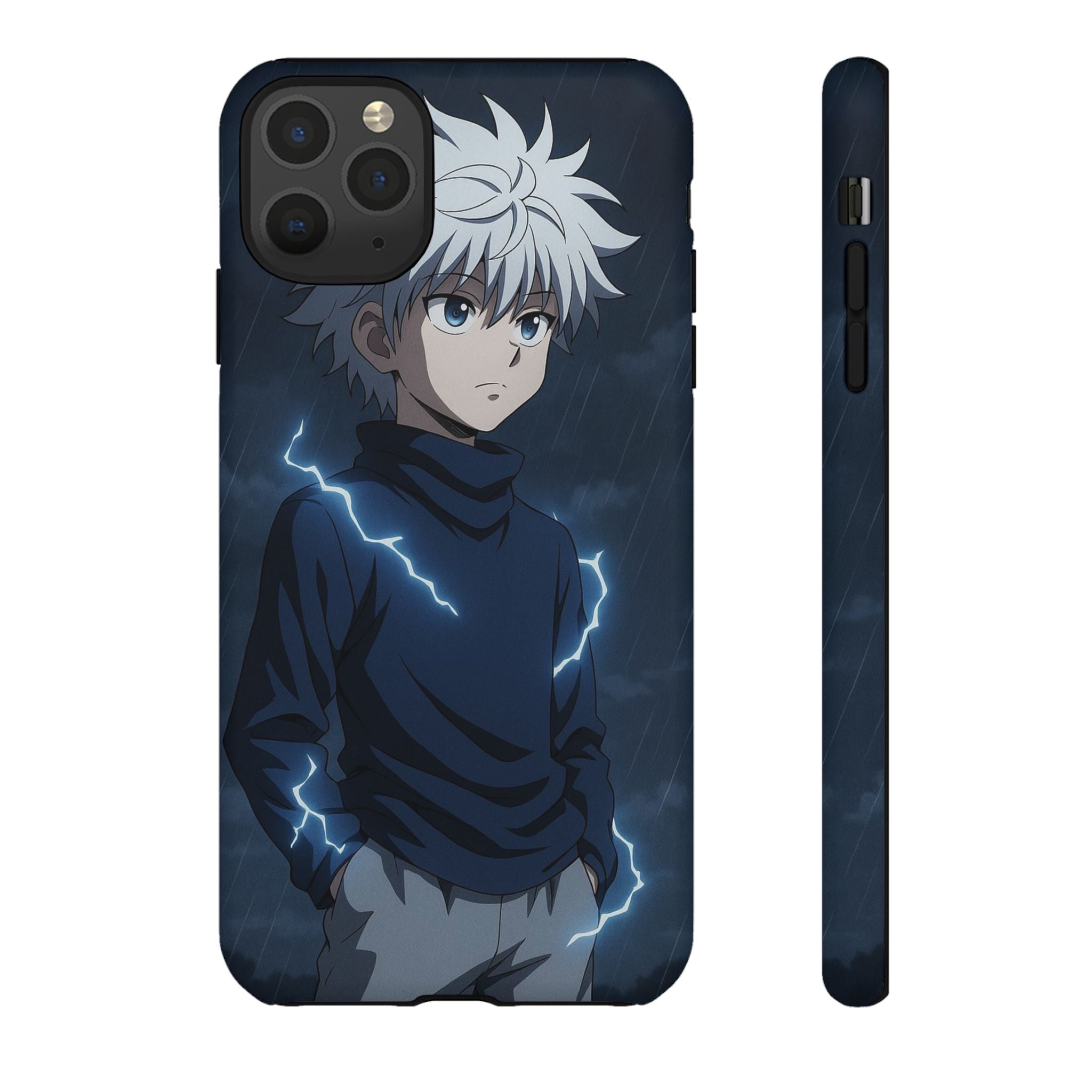 Anime Phone Case Featuring Lightning Design,