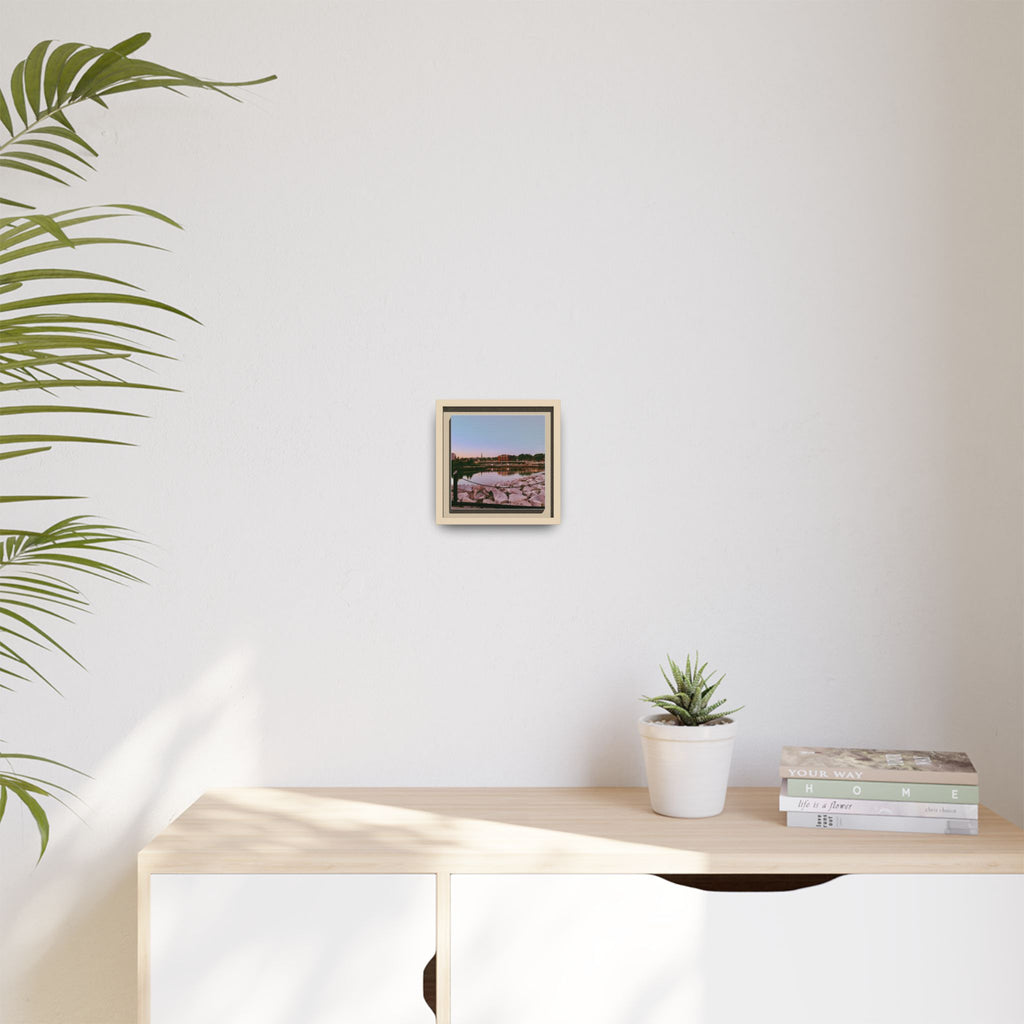 Tranquil Harbor Sunset Wall Art