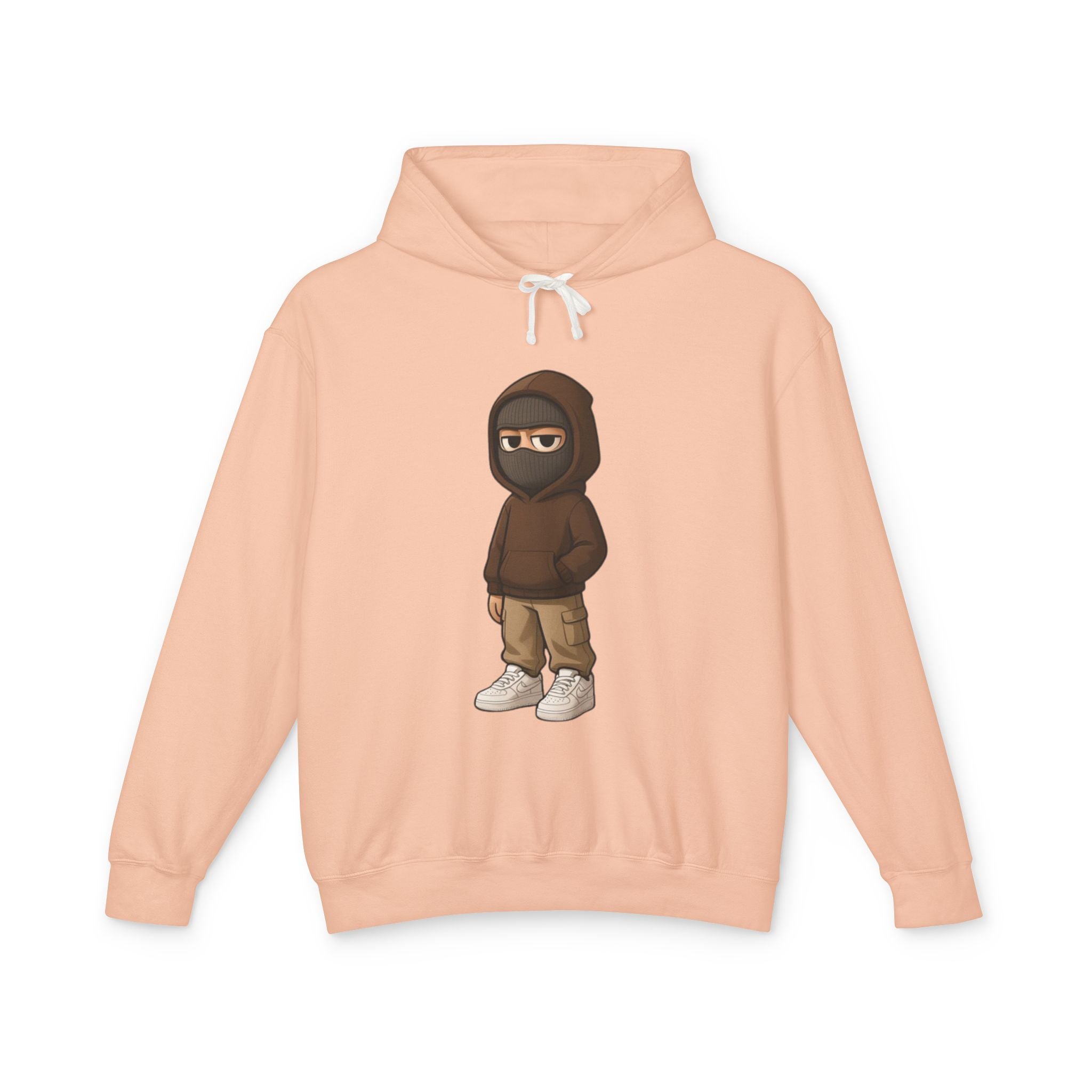 Streetwear Ninja Character Graphic Hoodie