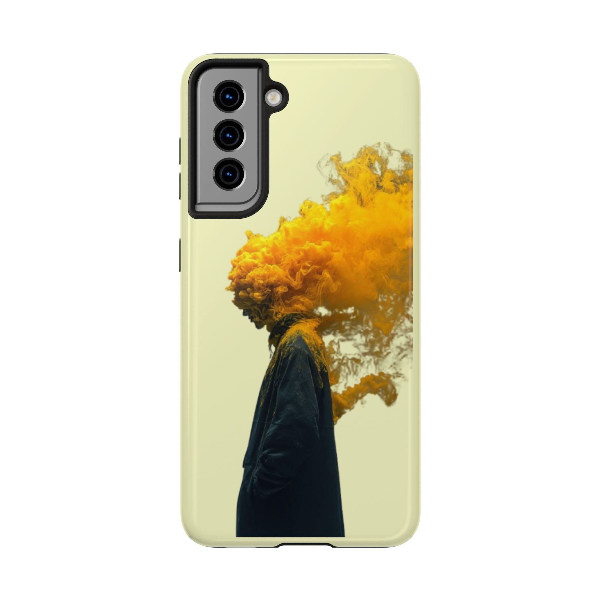 Surreal Yellow Smoke Head Protective Cover