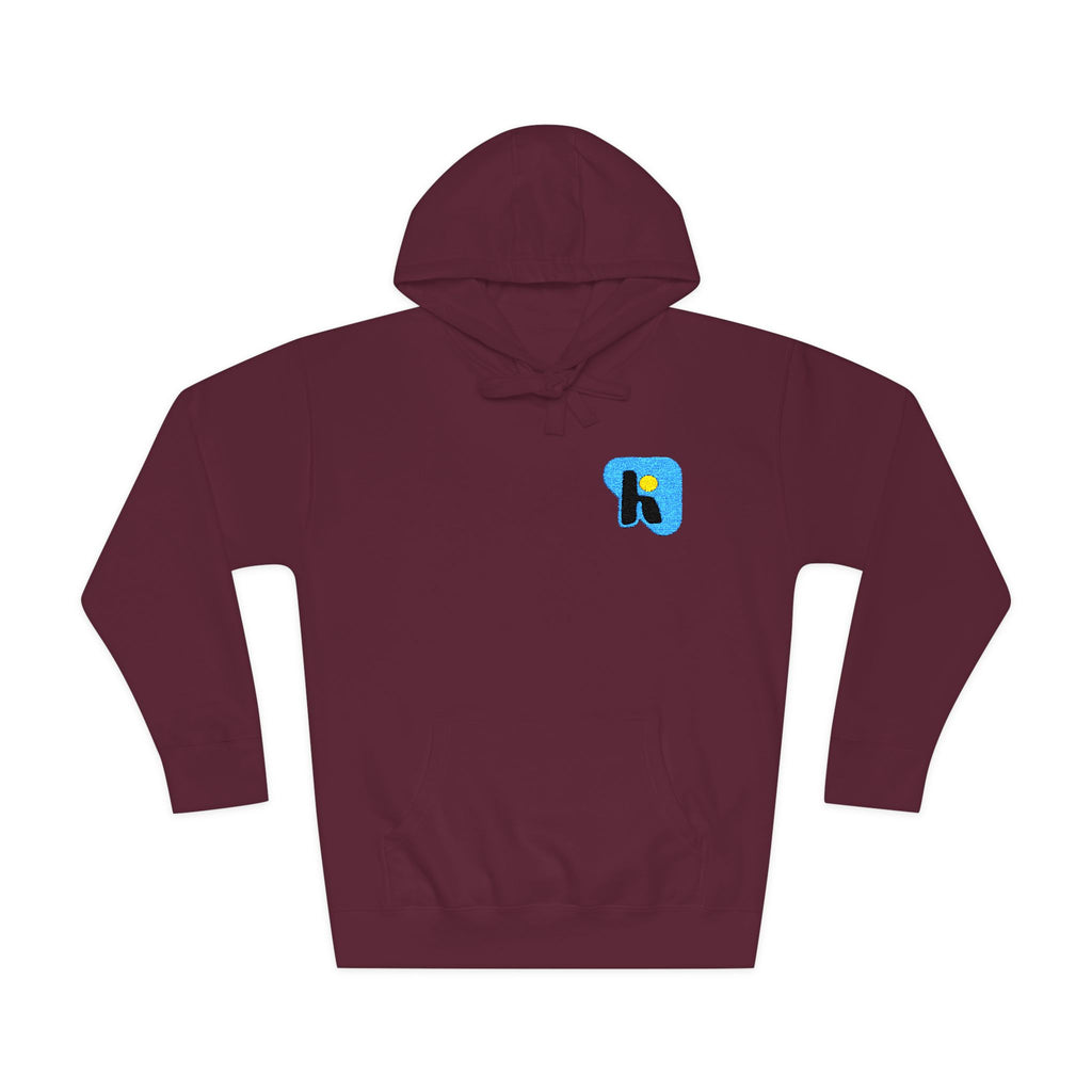 K Initial Floral Patch Hoodie