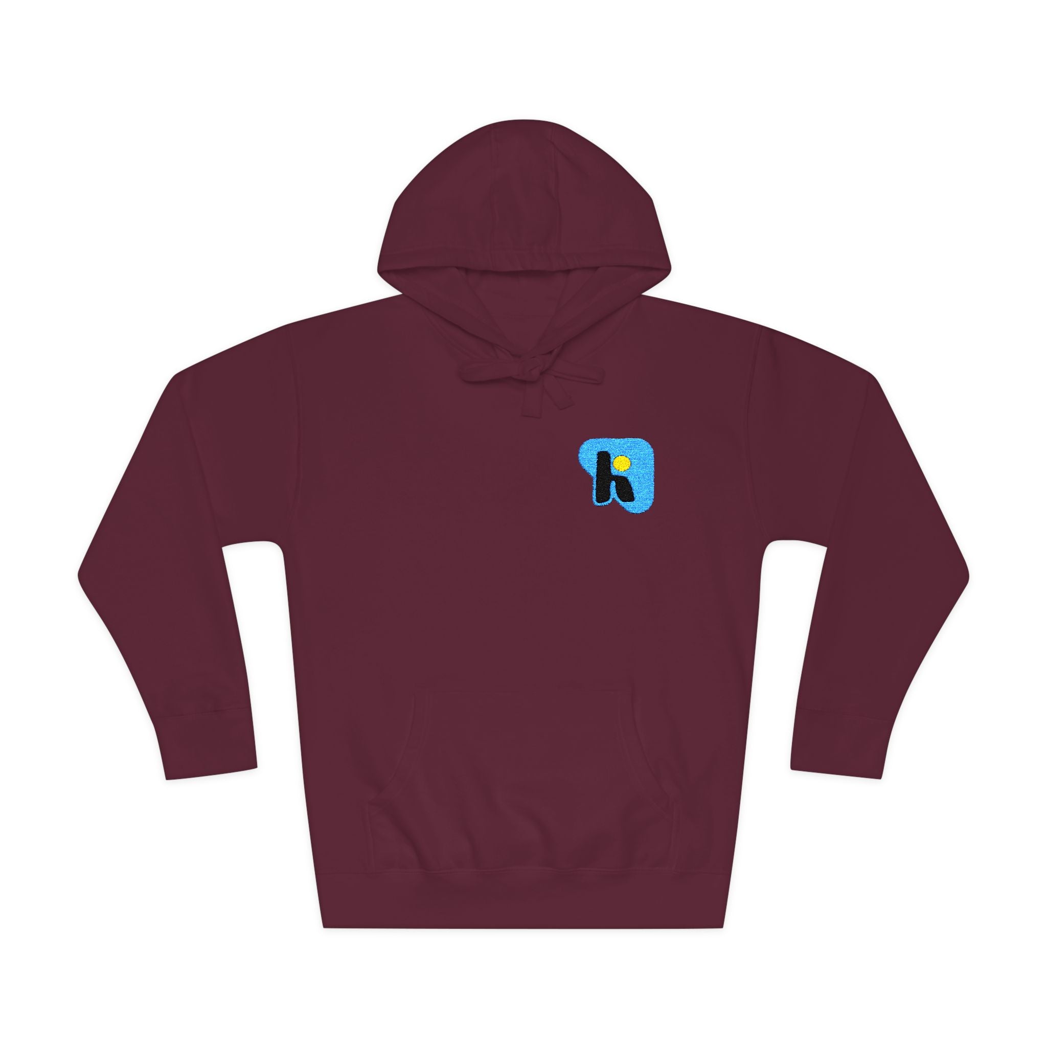 K Initial Floral Patch Hoodie
