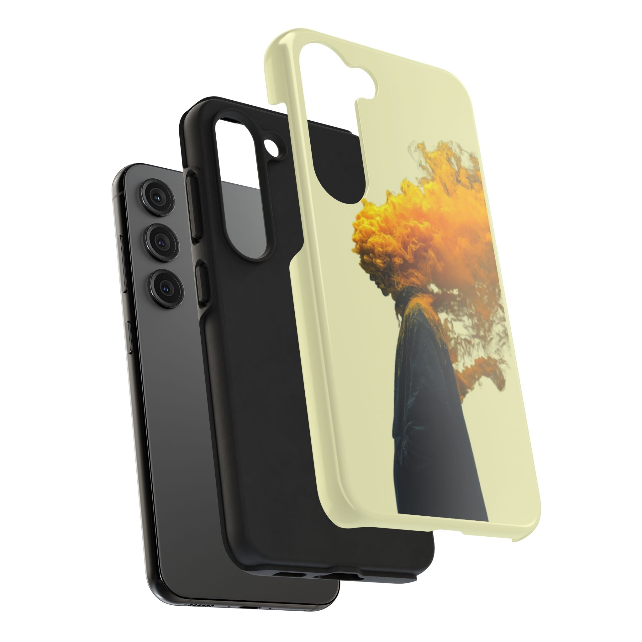 Surreal Yellow Smoke Head Protective Cover