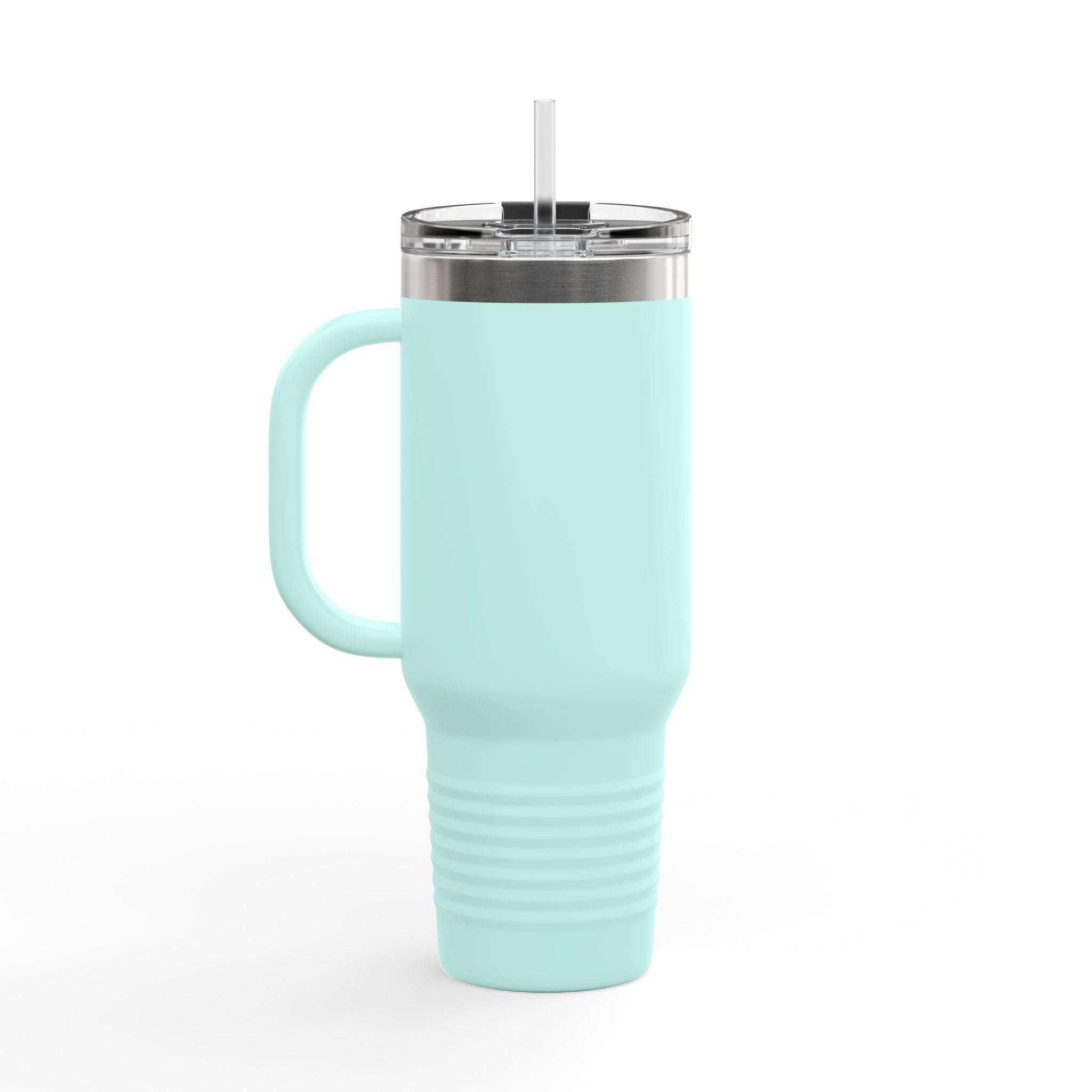 Nurse 40oz Insulated Travel Mug — Floral Stethoscope