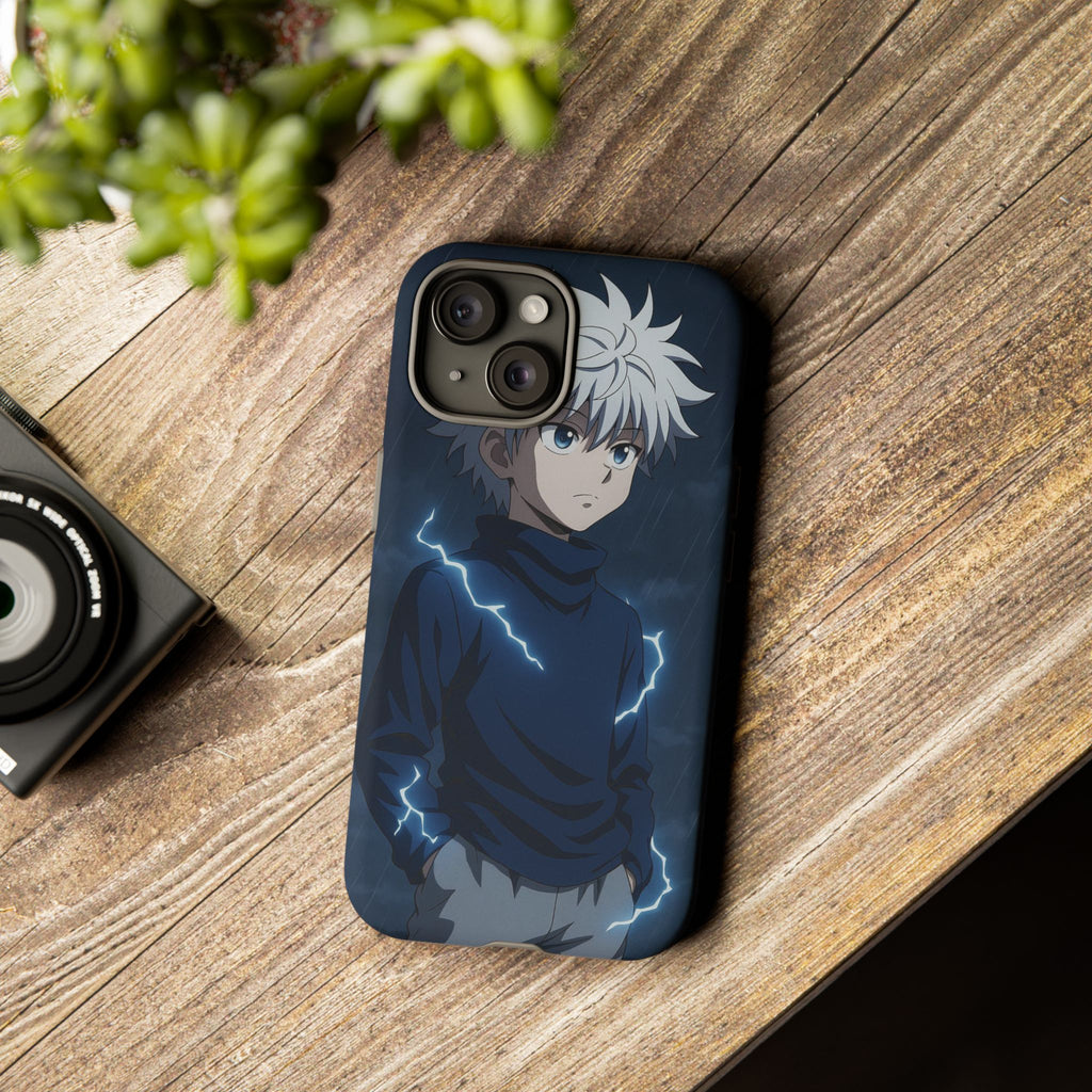 Anime Phone Case Featuring Lightning Design,