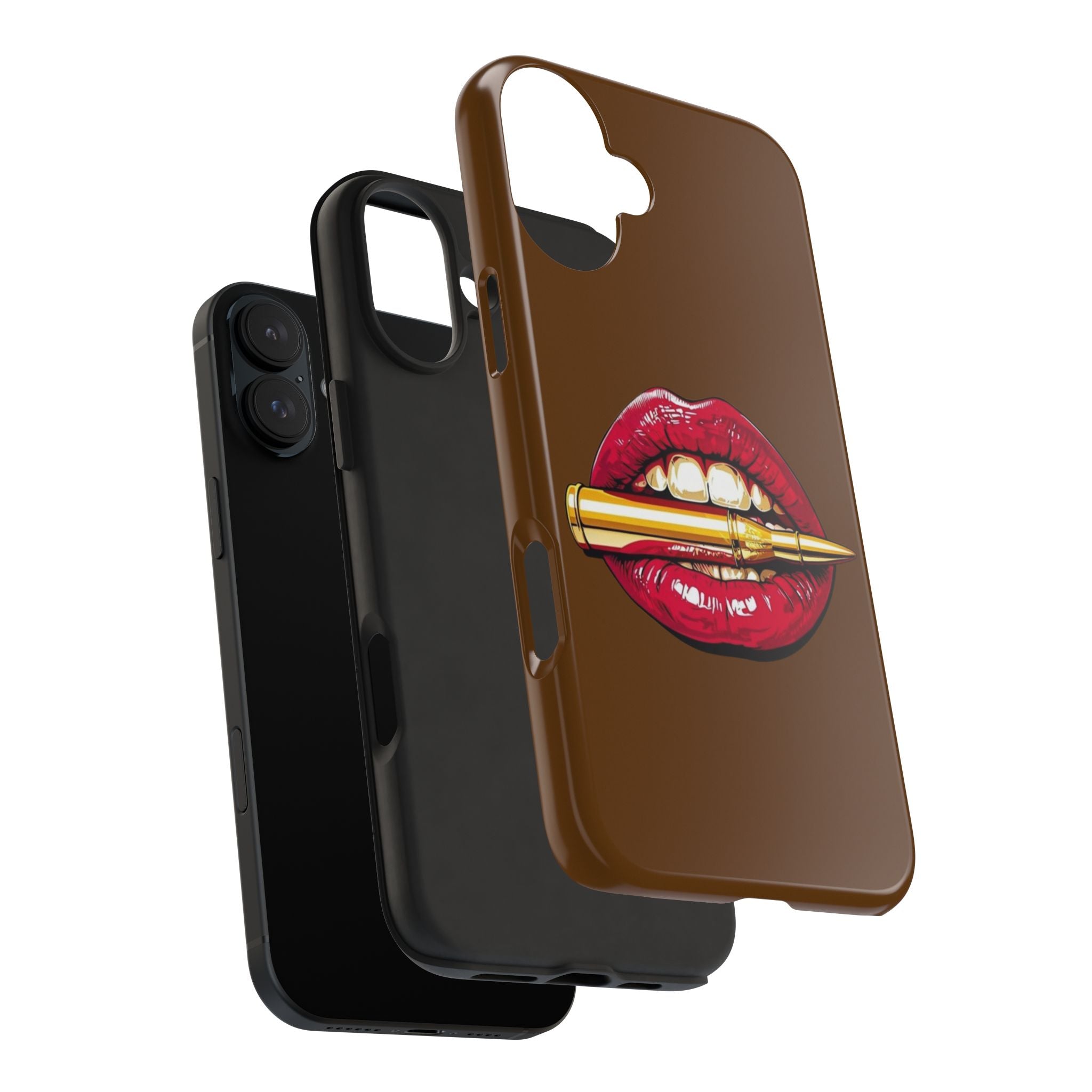 Bold Lip Art Phone Case, Tough iPhone Case, Stylish Cell Phone Cover, Unique Gift for Her, Trendy Accessories