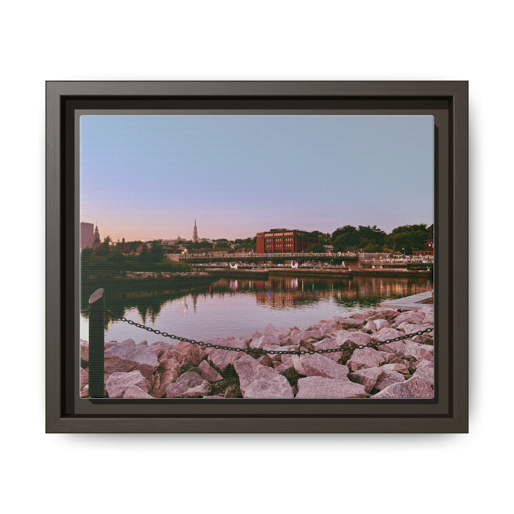 Tranquil Harbor Sunset Wall Art