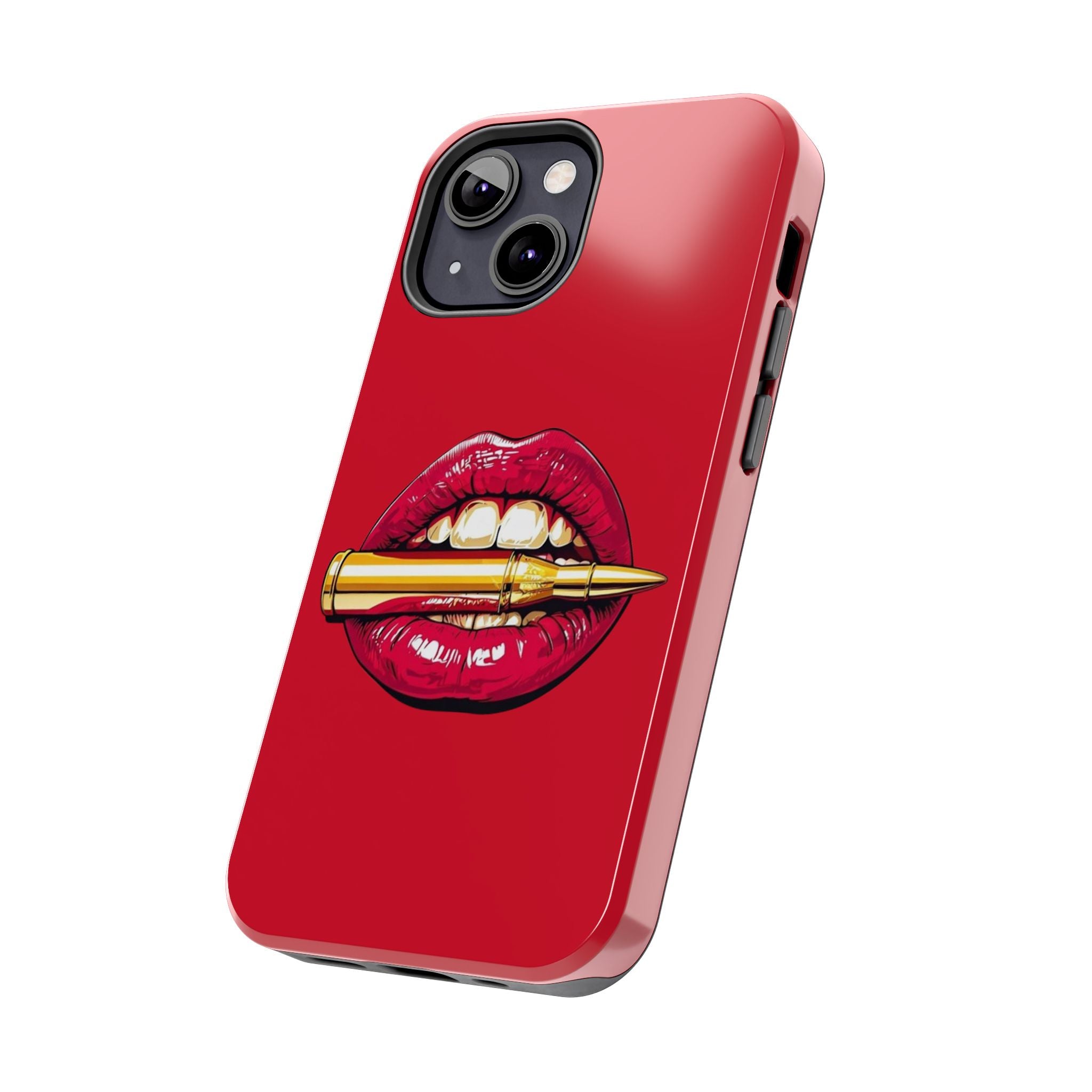 Bold Lipstick Phone Case - Tough Cover for Trendsetters, Vibrant Red Phone Skin, Fashionable Phone Accessory, Unique Gift for Her, [...]