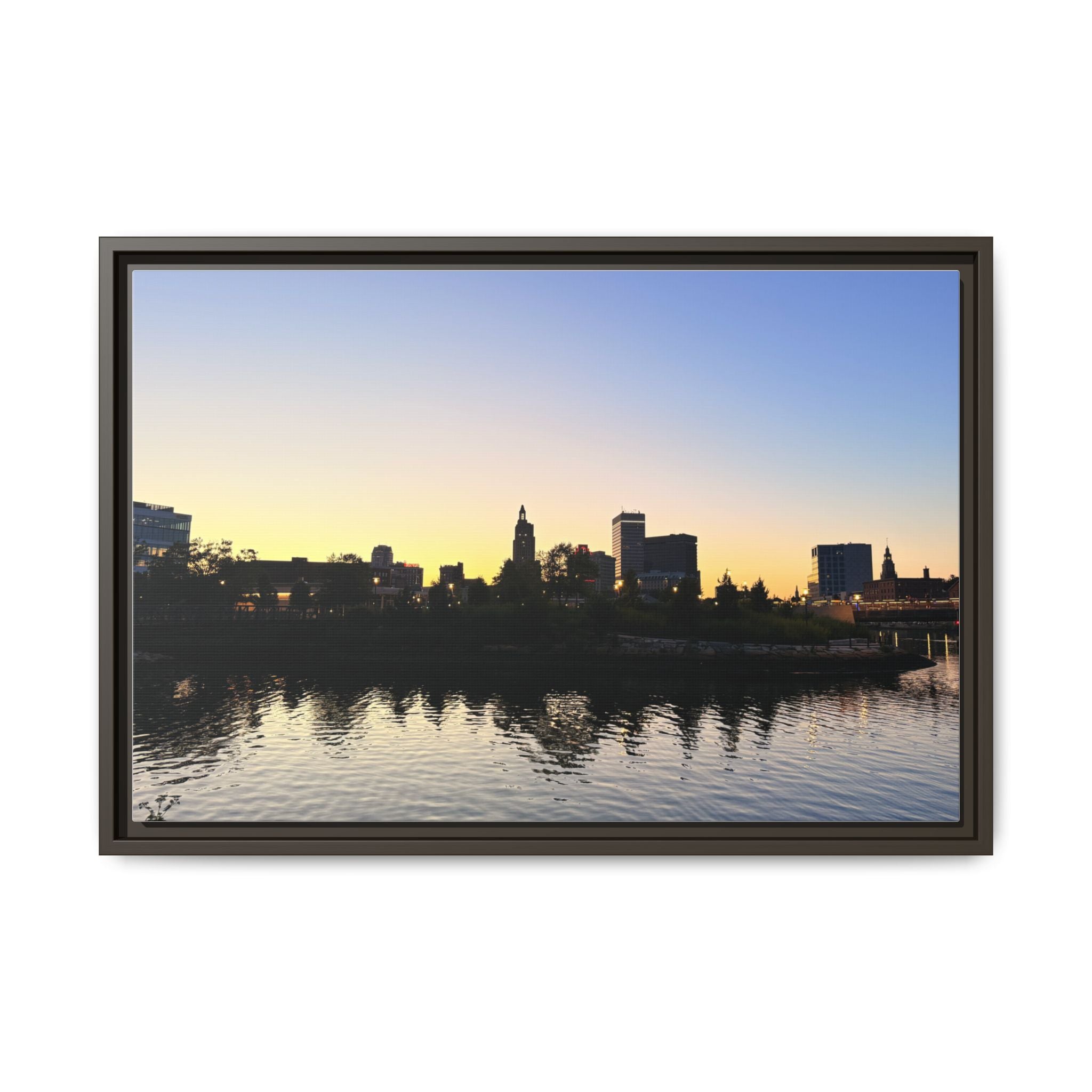 City Skyline Sunset Wall Art