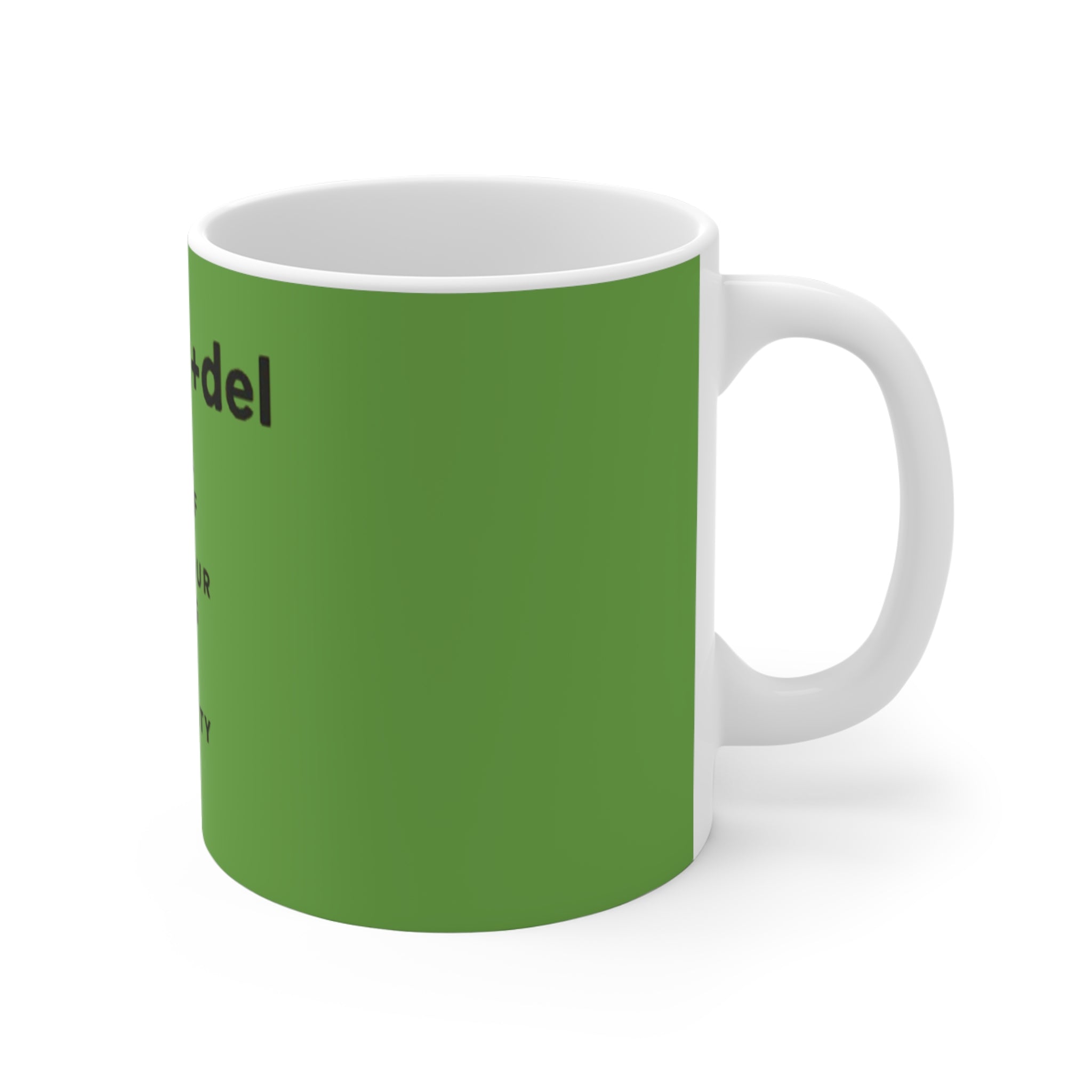 Motivational Ctrl+Alt+Del Coffee Mug
