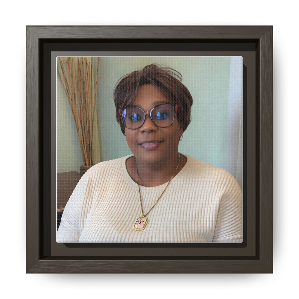 Framed Matte Canvas Portrait Print — Personalized Wall Art Gift