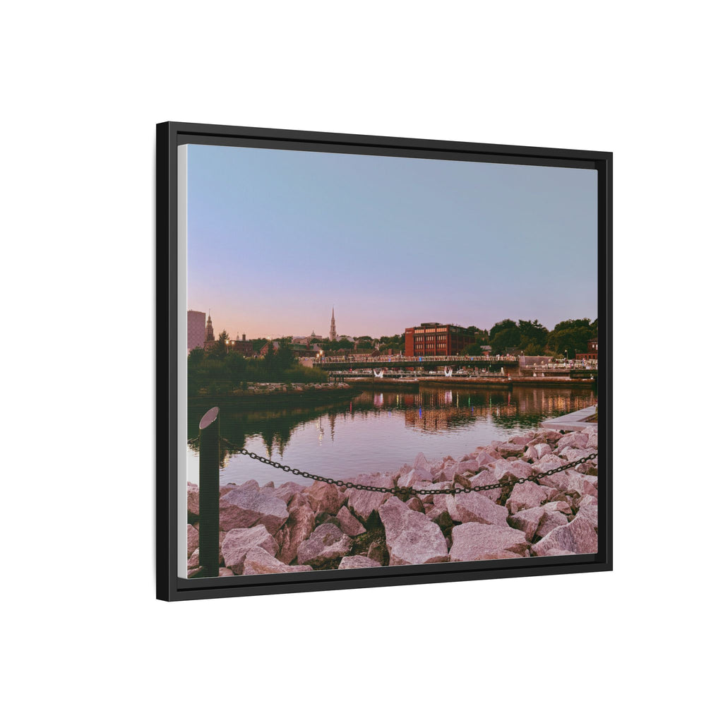 Tranquil Harbor Sunset Wall Art